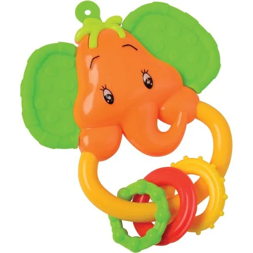 10-Piece Baby Rattle & Teether Toy Set with Giant Coin Bank