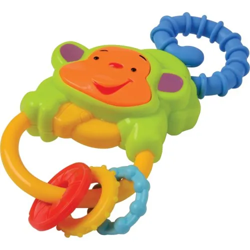10-Piece Baby Rattle & Teether Toy Set with Giant Coin Bank