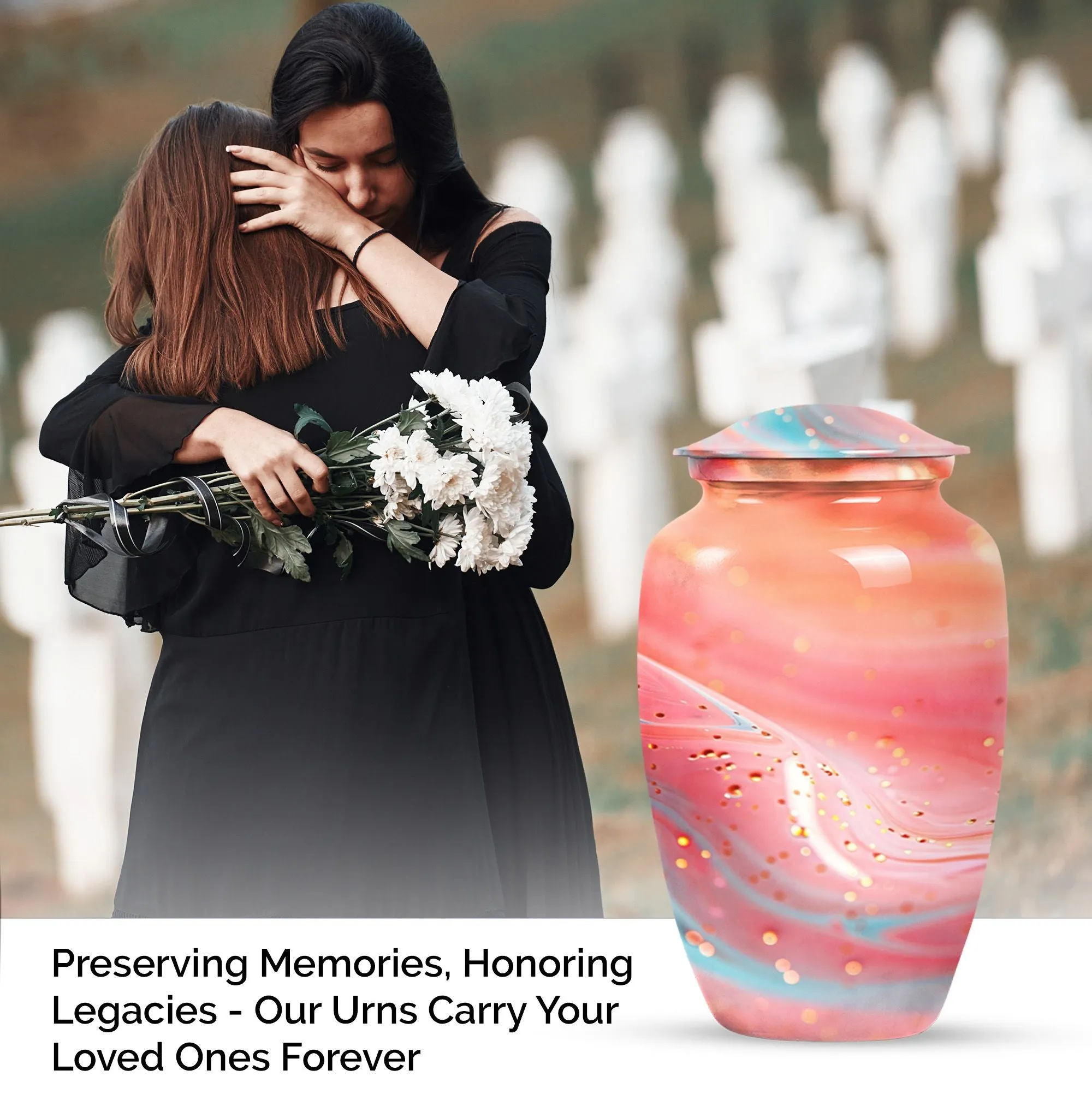Abstract Cremation Urn - Exquisite Memorial Cremation Option