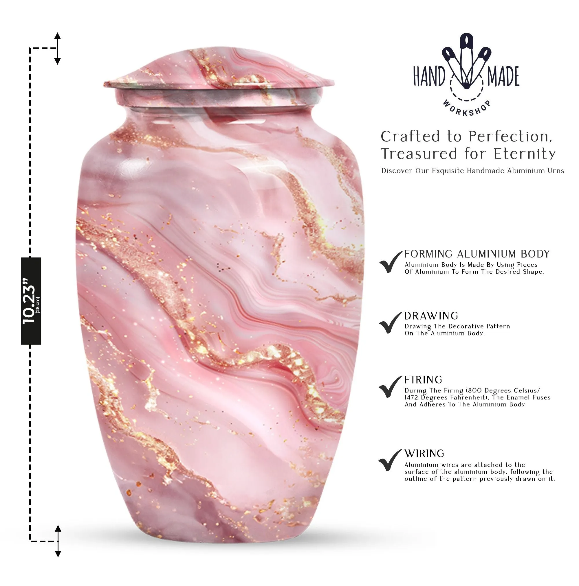 Abstract Eternity - Memorial Cremation Abstract Urn for Women
