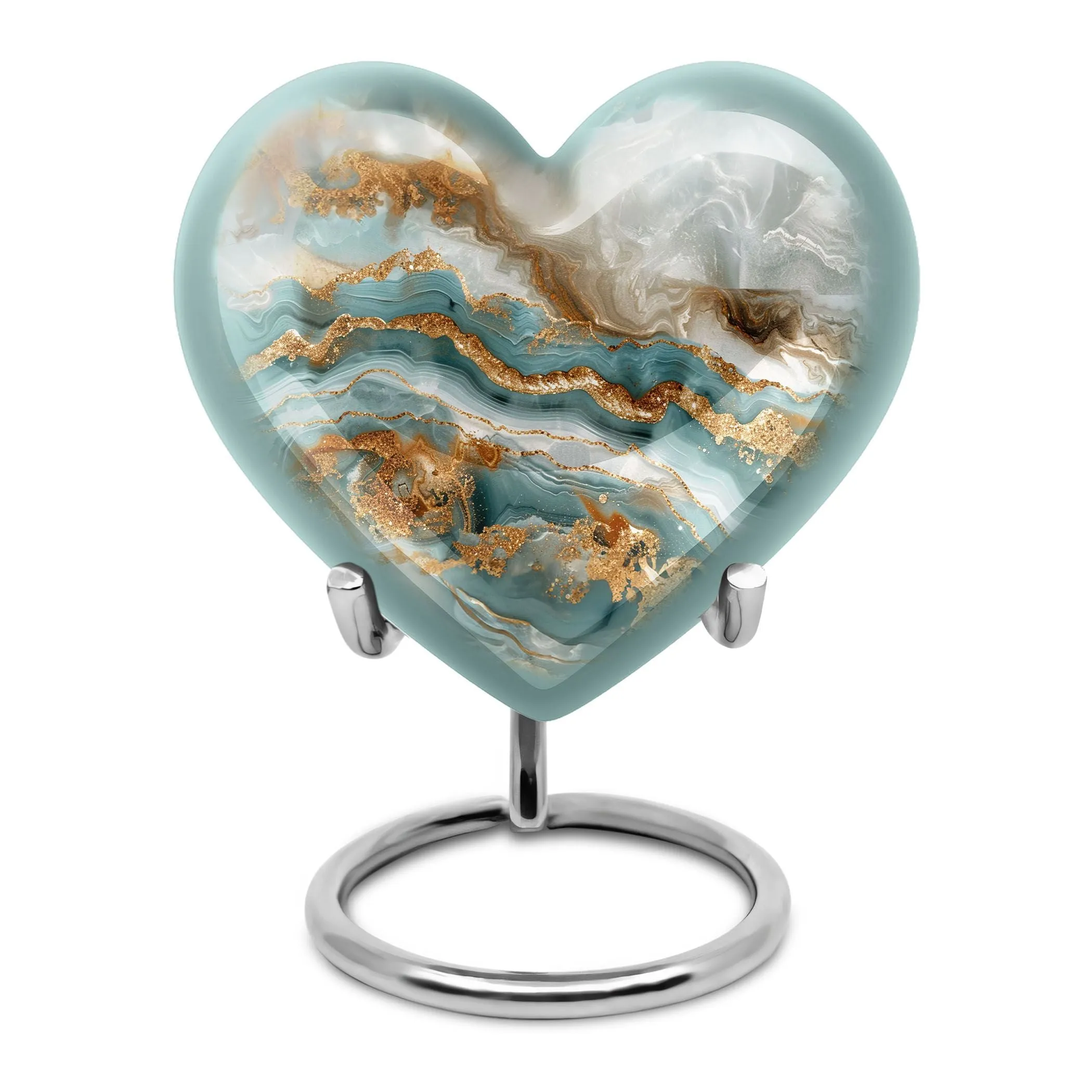 Abstract Urn: The Commemorative Heart Shaped Burial Urn