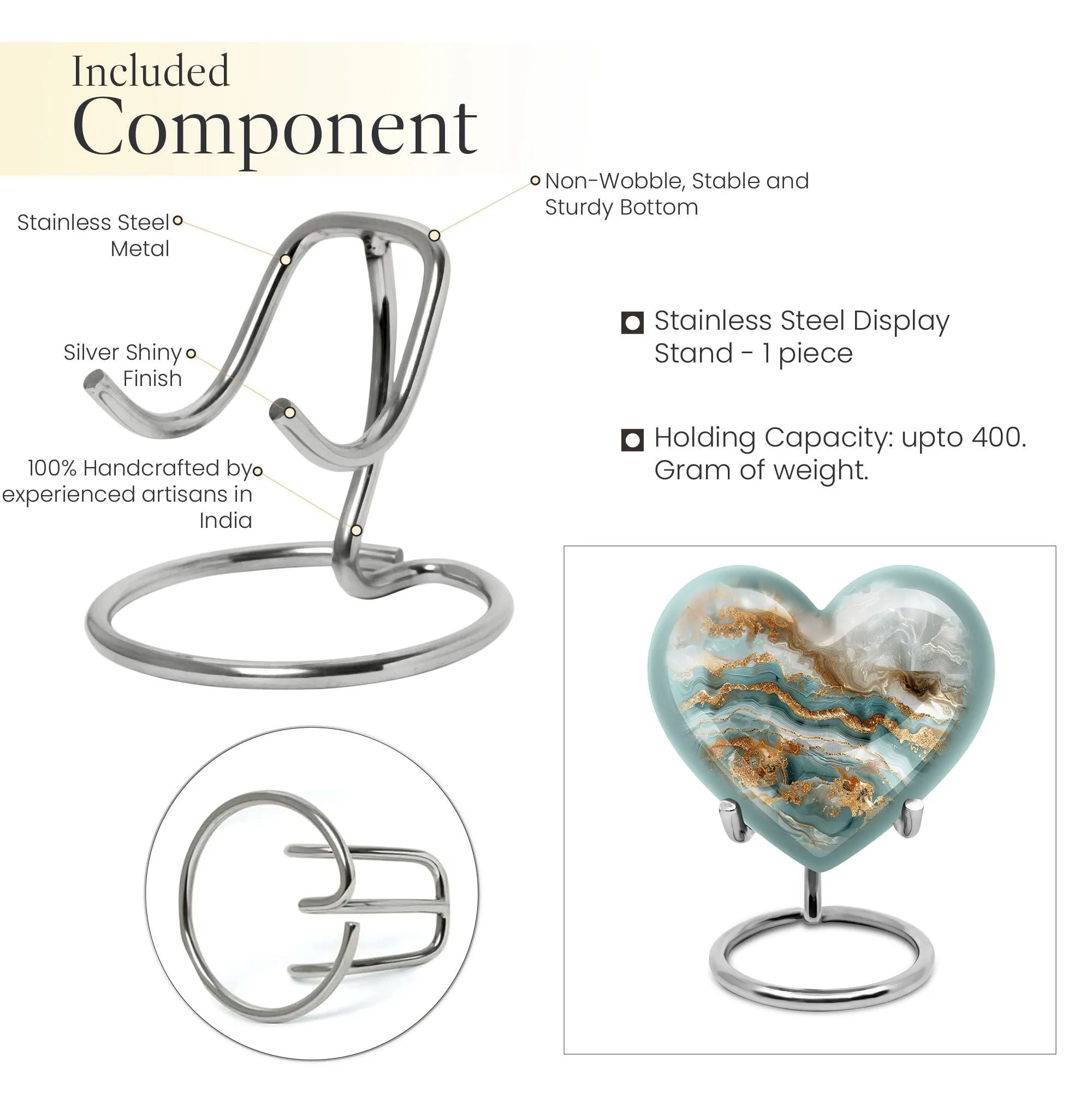 Abstract Urn: The Commemorative Heart Shaped Burial Urn