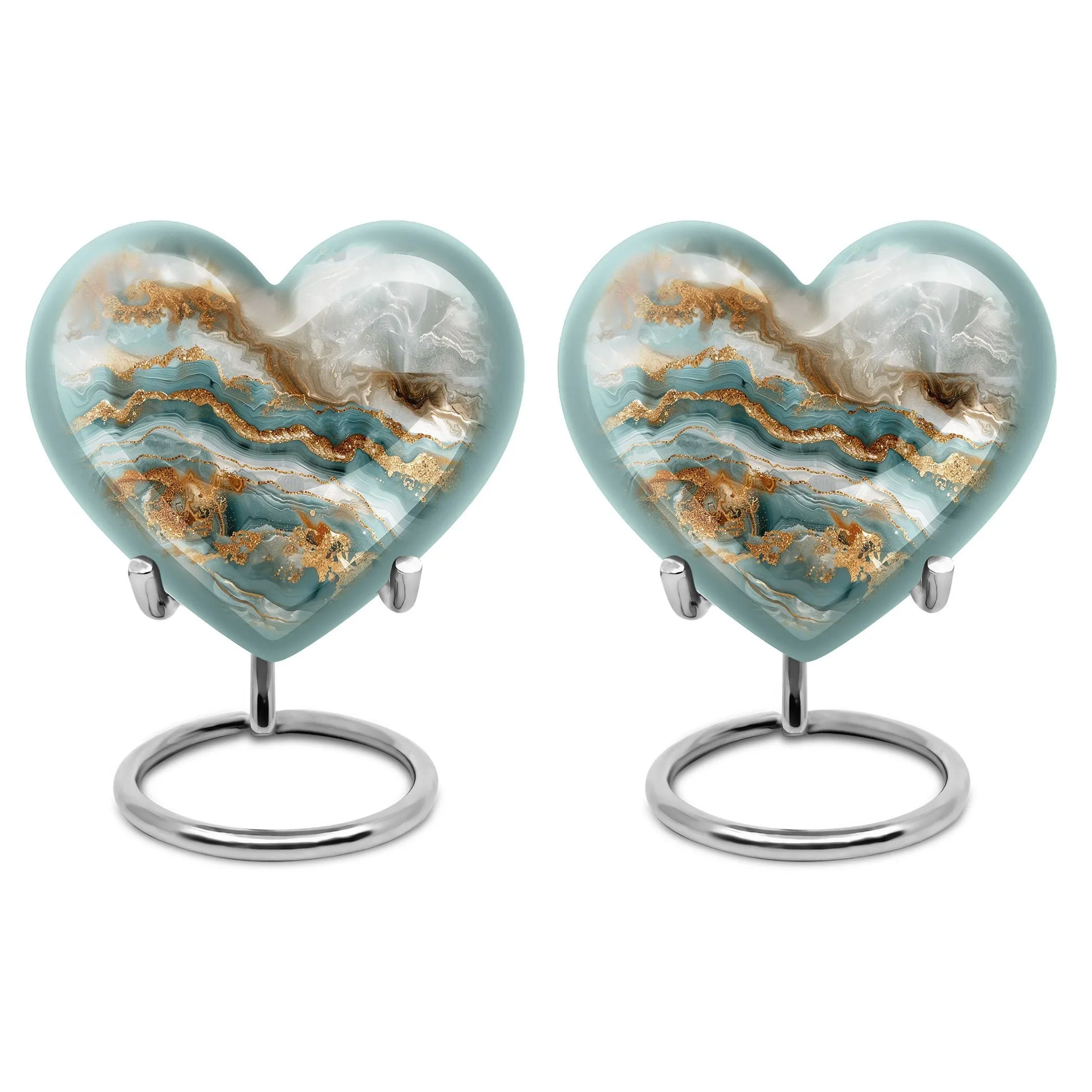 Abstract Urn: The Commemorative Heart Shaped Burial Urn