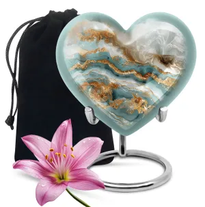 Abstract Urn: The Commemorative Heart Shaped Burial Urn