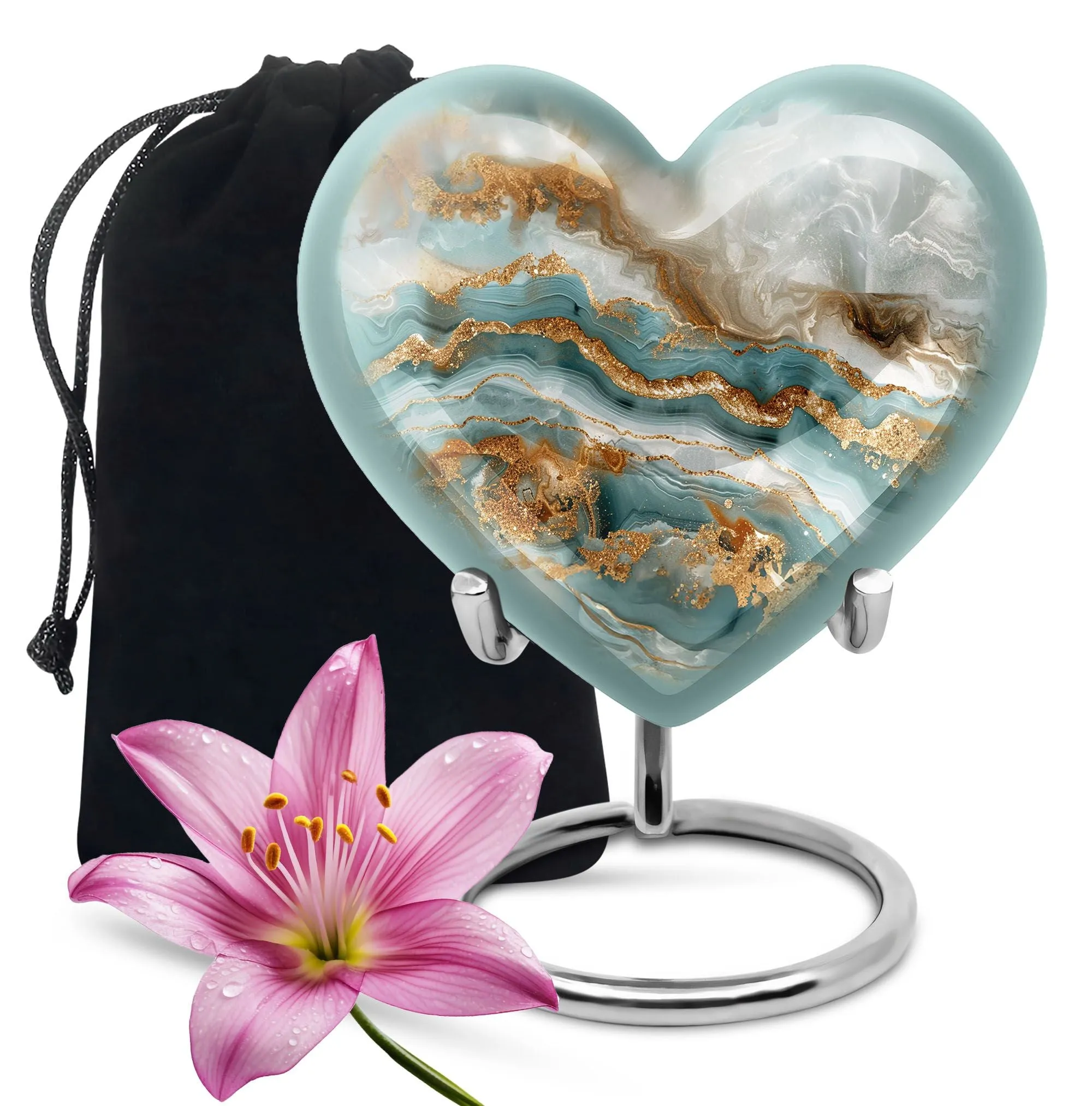 Abstract Urn: The Commemorative Heart Shaped Burial Urn