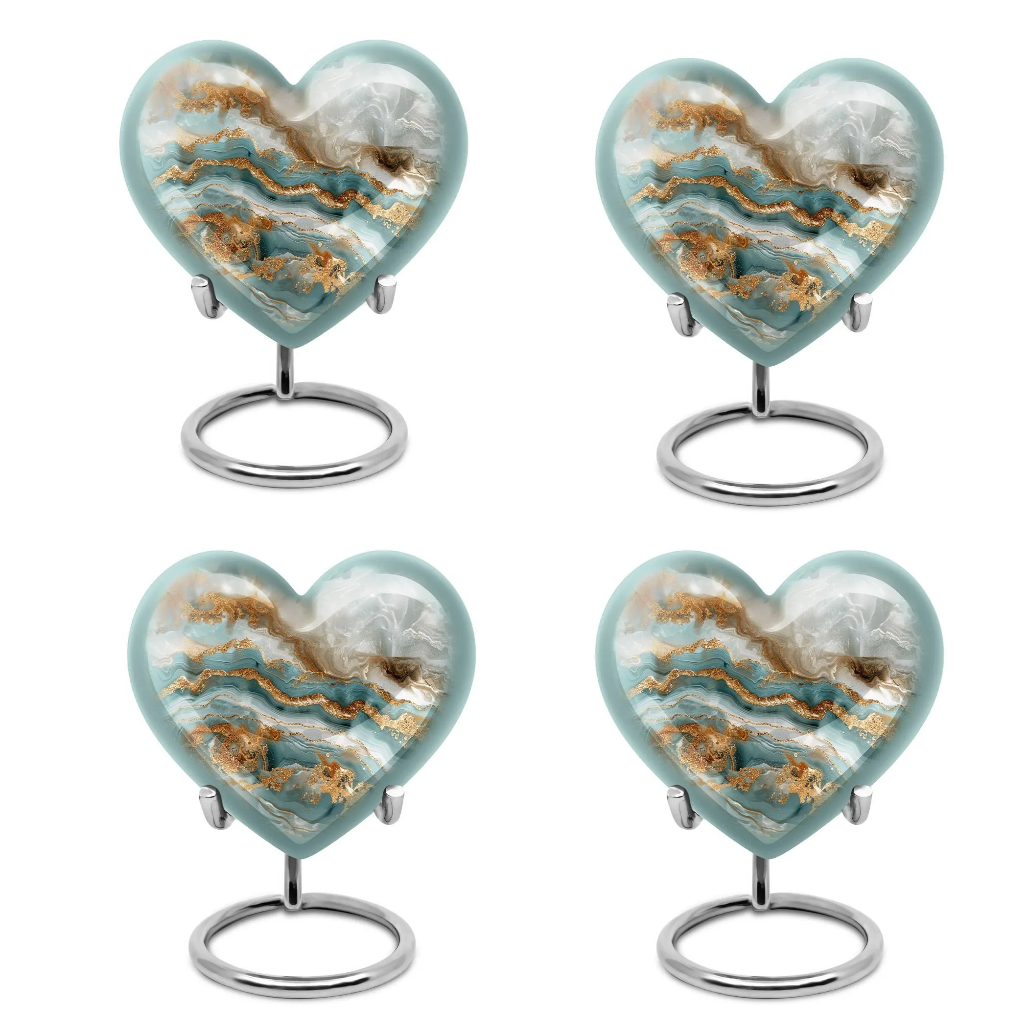 Abstract Urn: The Commemorative Heart Shaped Burial Urn