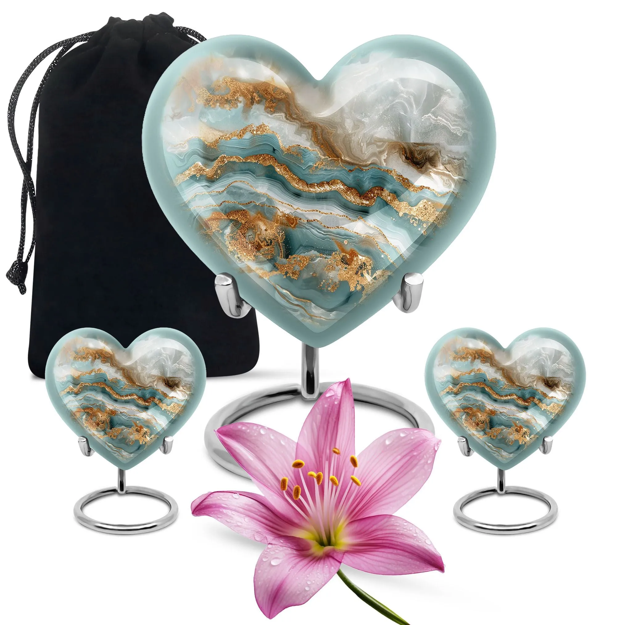 Abstract Urn: The Commemorative Heart Shaped Burial Urn