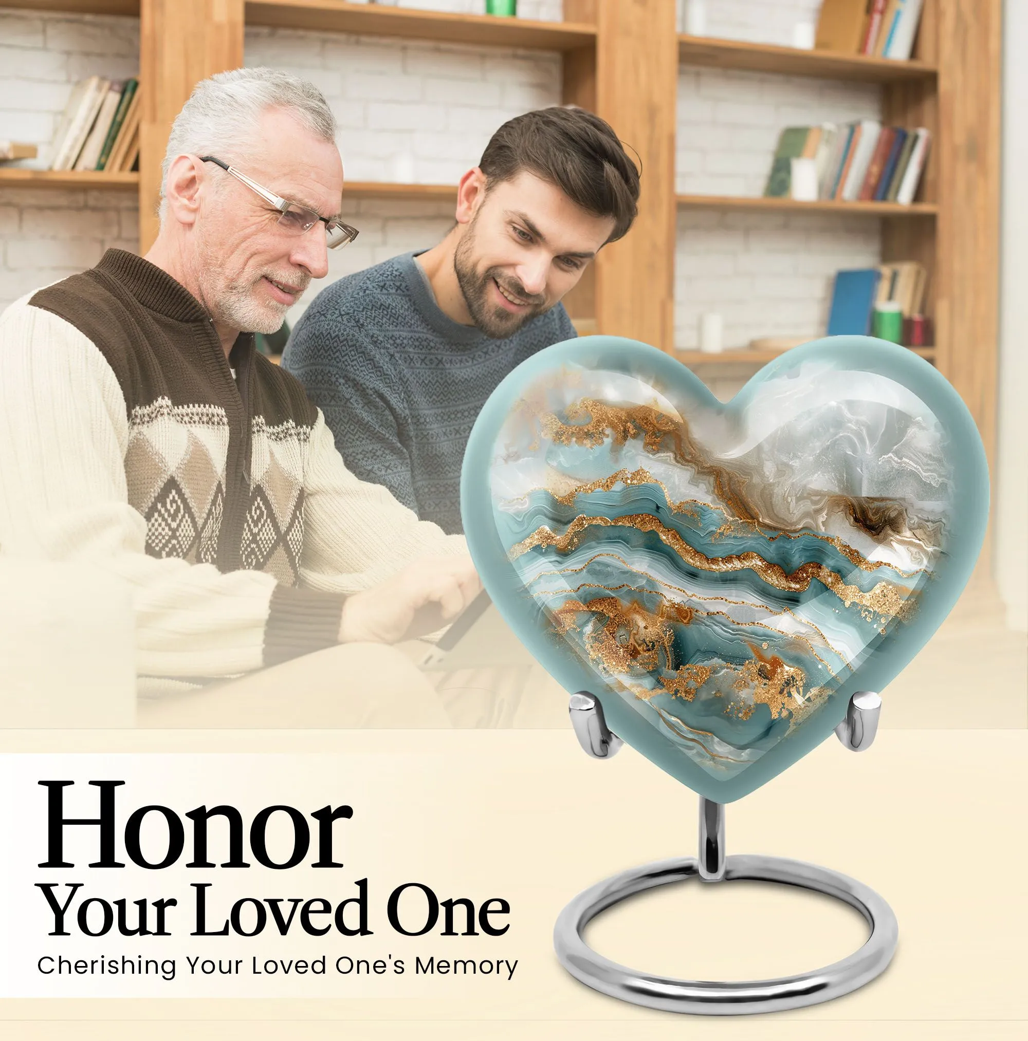 Abstract Urn: The Commemorative Heart Shaped Burial Urn