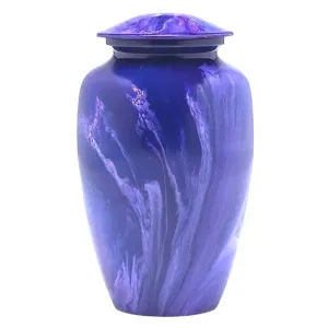 Adult cremation urn | Low coat value  Ash Urn  | Great Human ash urn | Blue Swirl | Quality Urns For Less