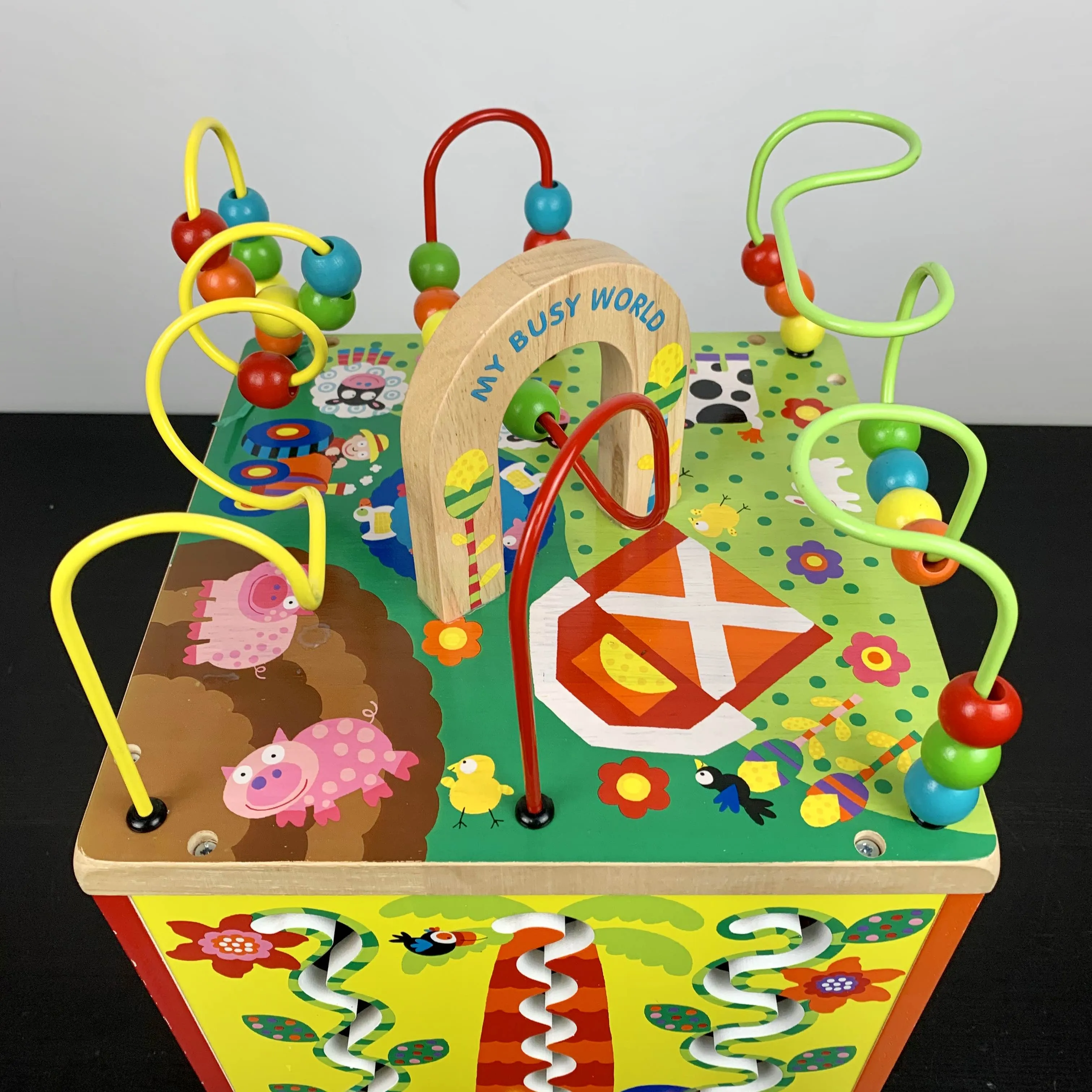 ALEX Toys Discover My Busy Town Wooden Activity Cube