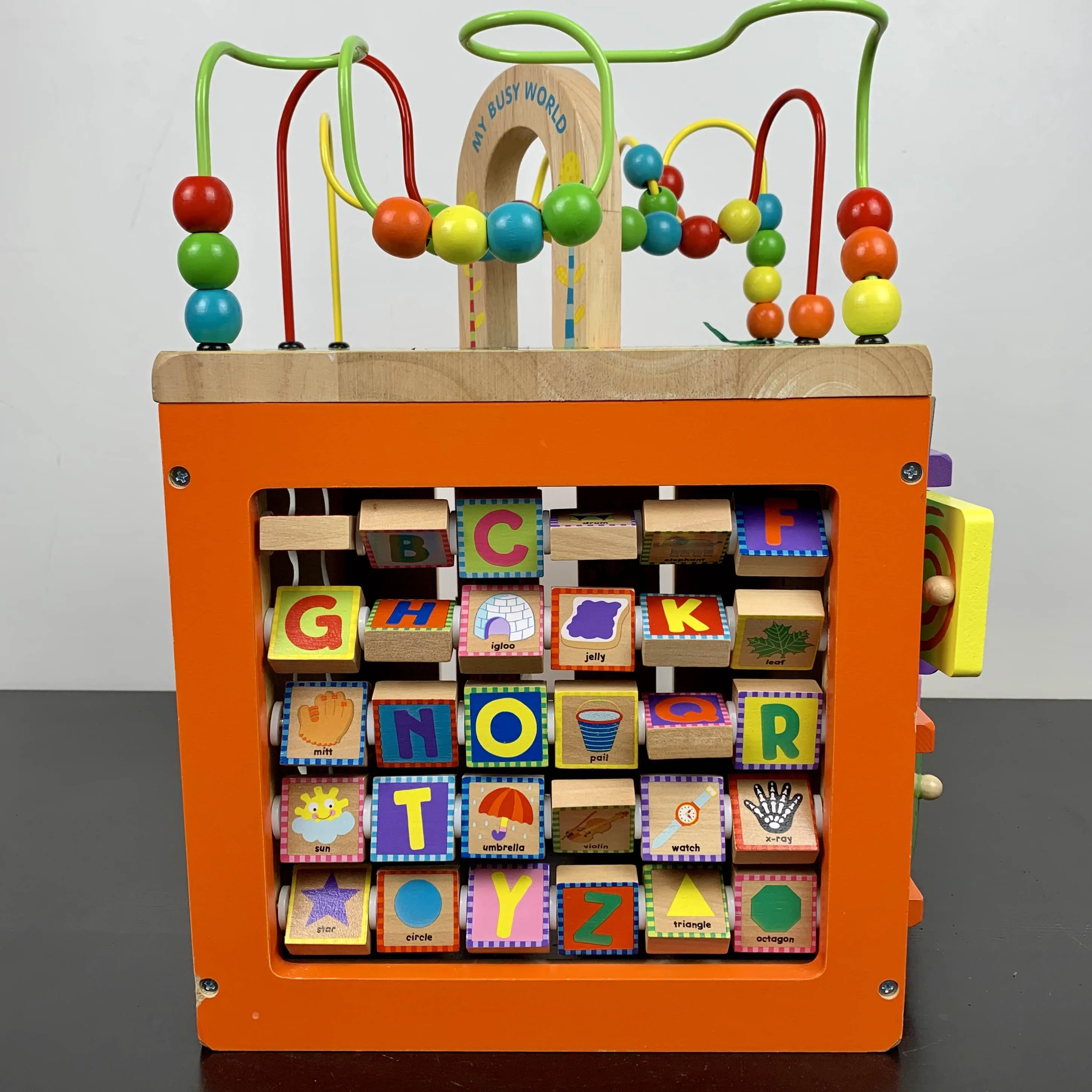 ALEX Toys Discover My Busy Town Wooden Activity Cube