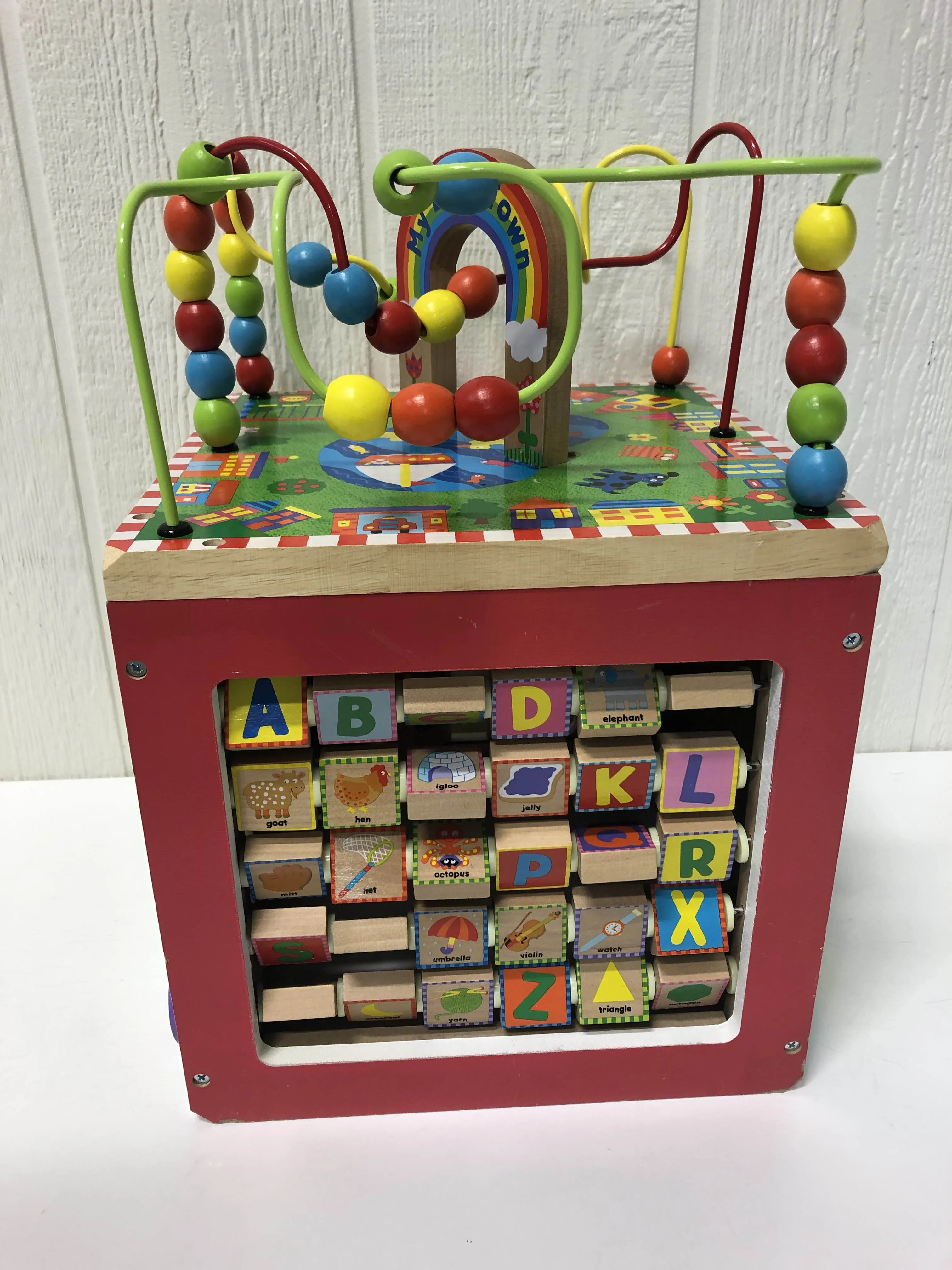 ALEX Toys Discover My Busy Town Wooden Activity Cube