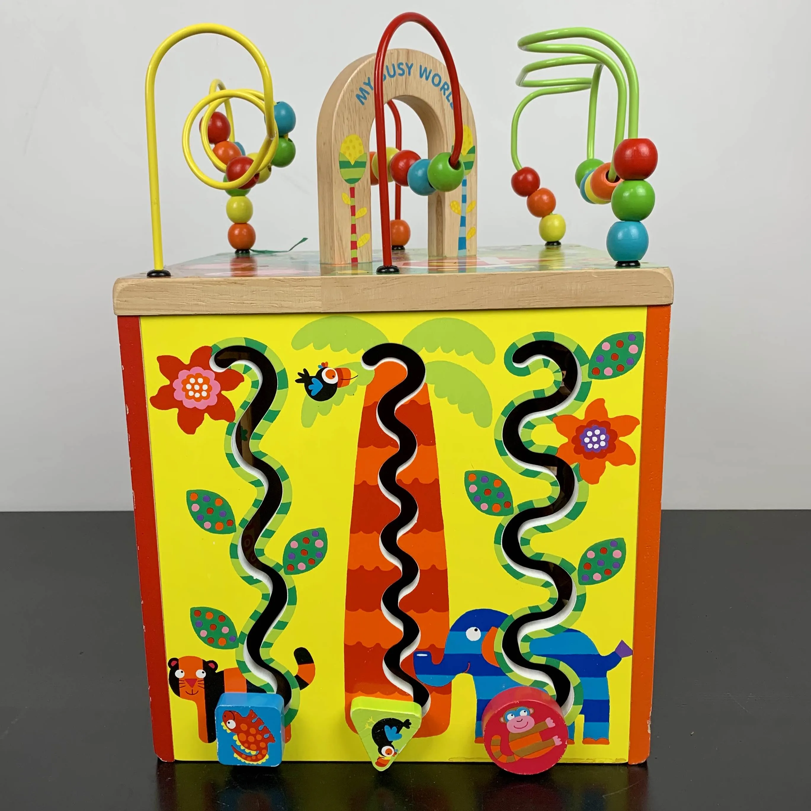 ALEX Toys Discover My Busy Town Wooden Activity Cube