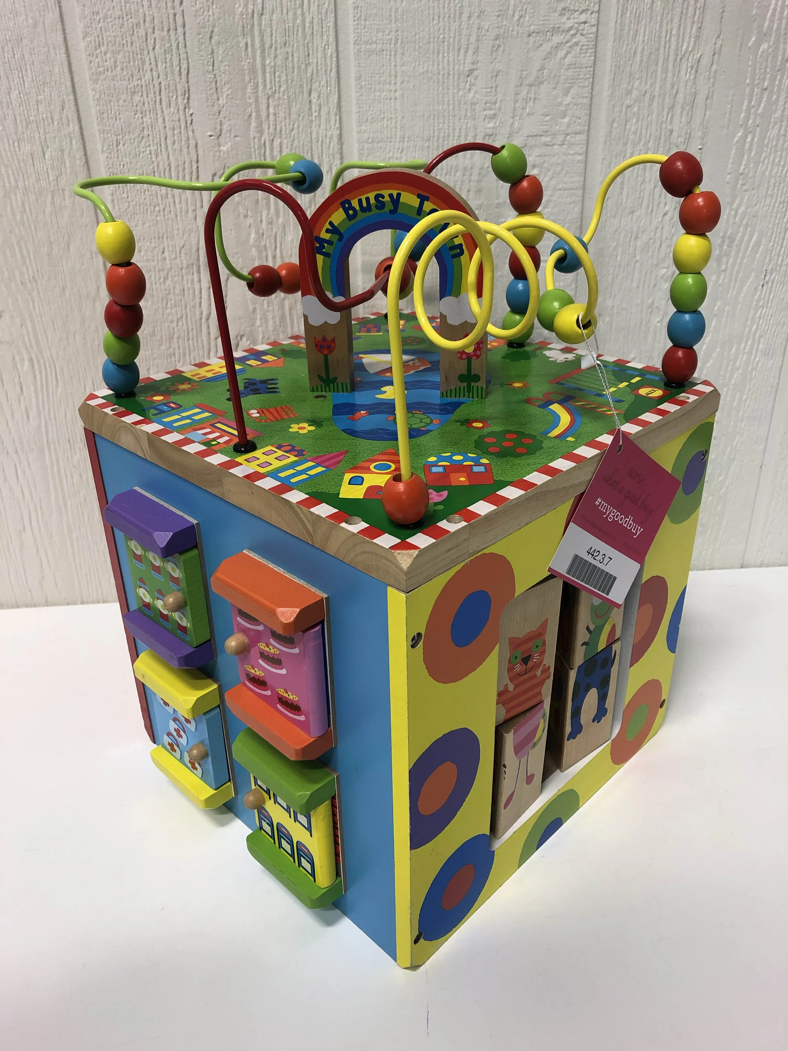 ALEX Toys Discover My Busy Town Wooden Activity Cube