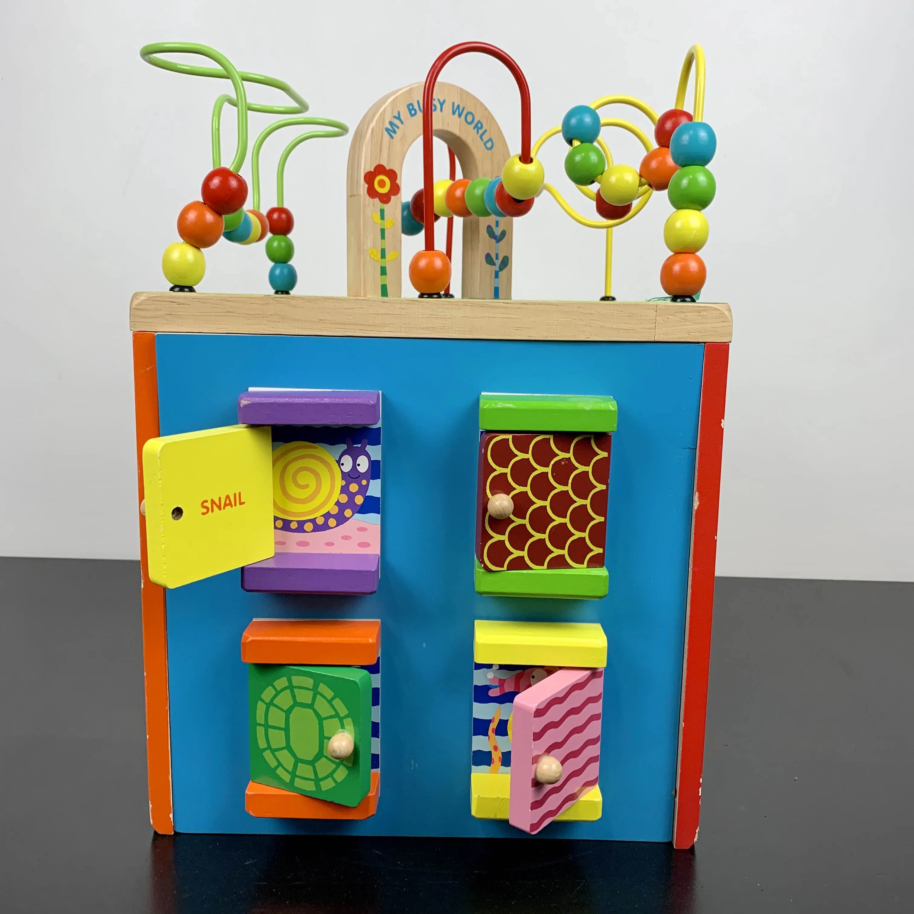 ALEX Toys Discover My Busy Town Wooden Activity Cube