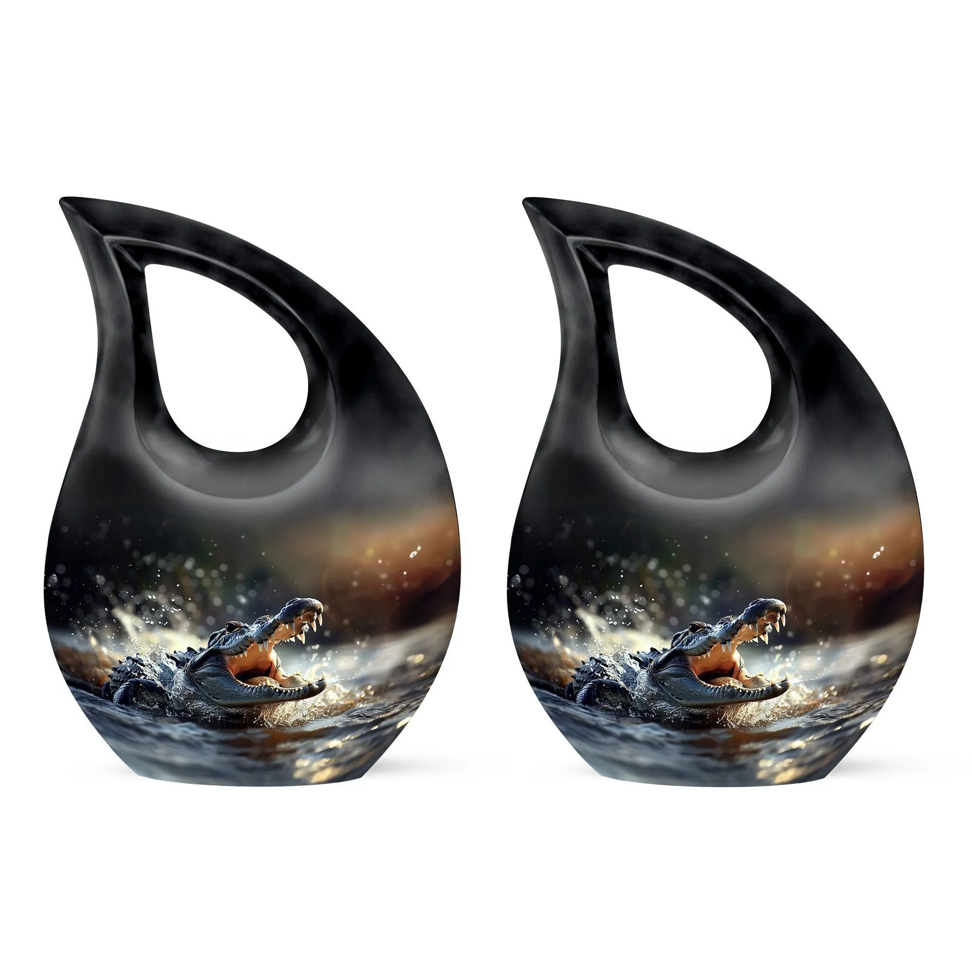 Alligator Themed Adult Cremation Urn For Human Ashes For Adults