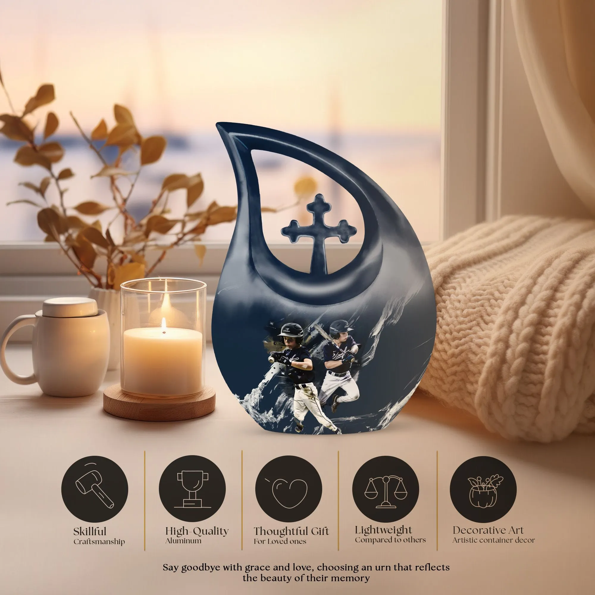 Baseball Urn: Exquisite Cremation Monument for Beloved Adults