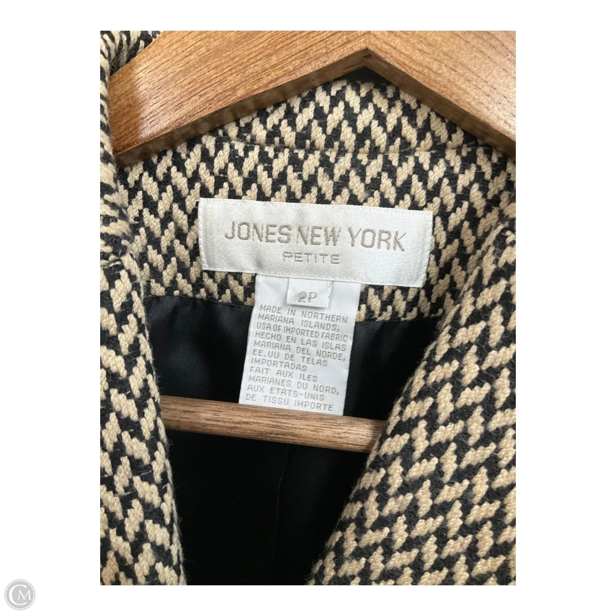 Blazer By Jones New York In Cream, Size: 2