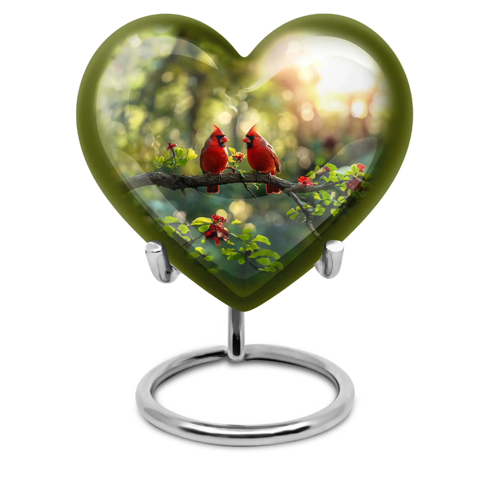 Cardinal Bird Cremation Urn: Honorable Medium-Sized Resting Place