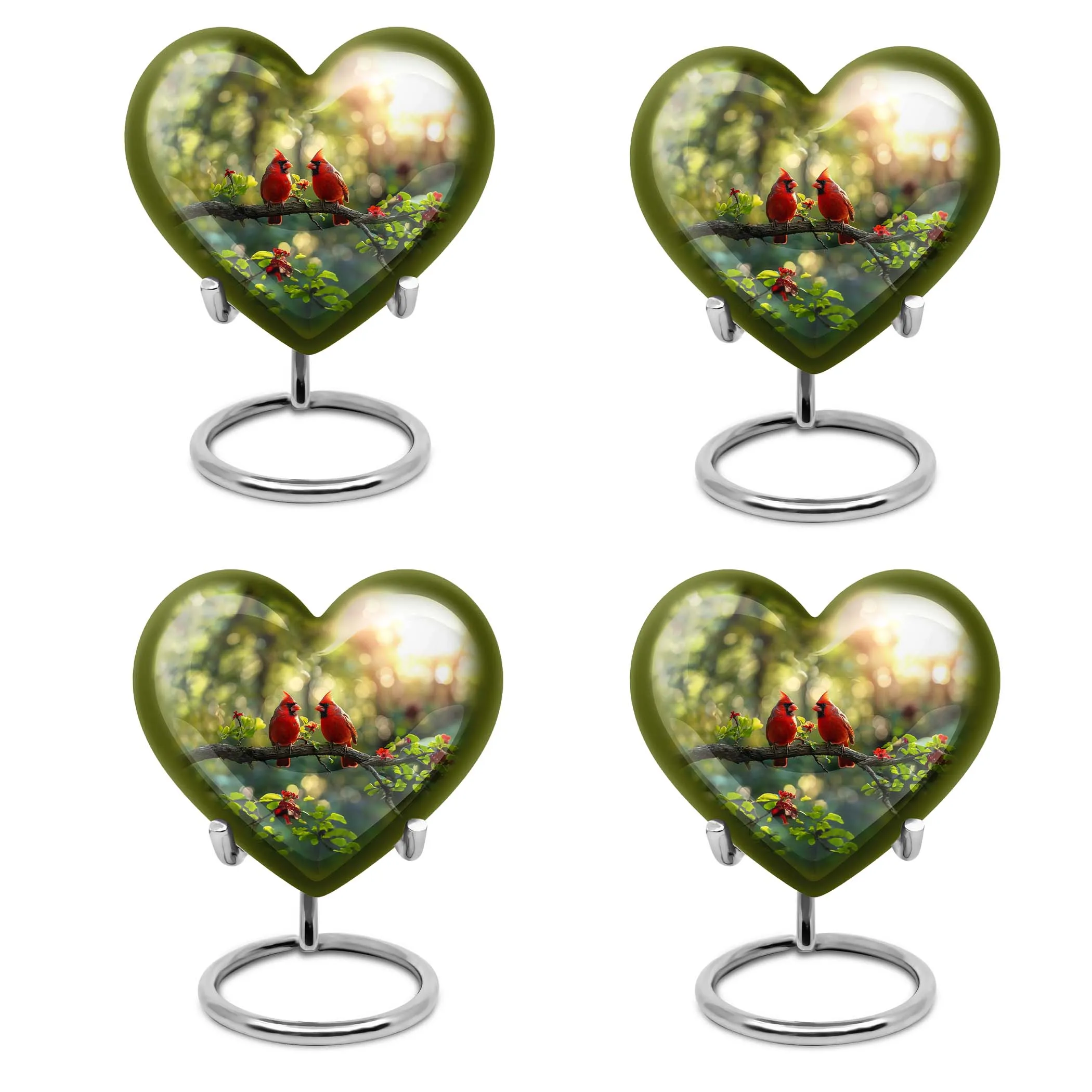 Cardinal Bird Cremation Urn: Honorable Medium-Sized Resting Place
