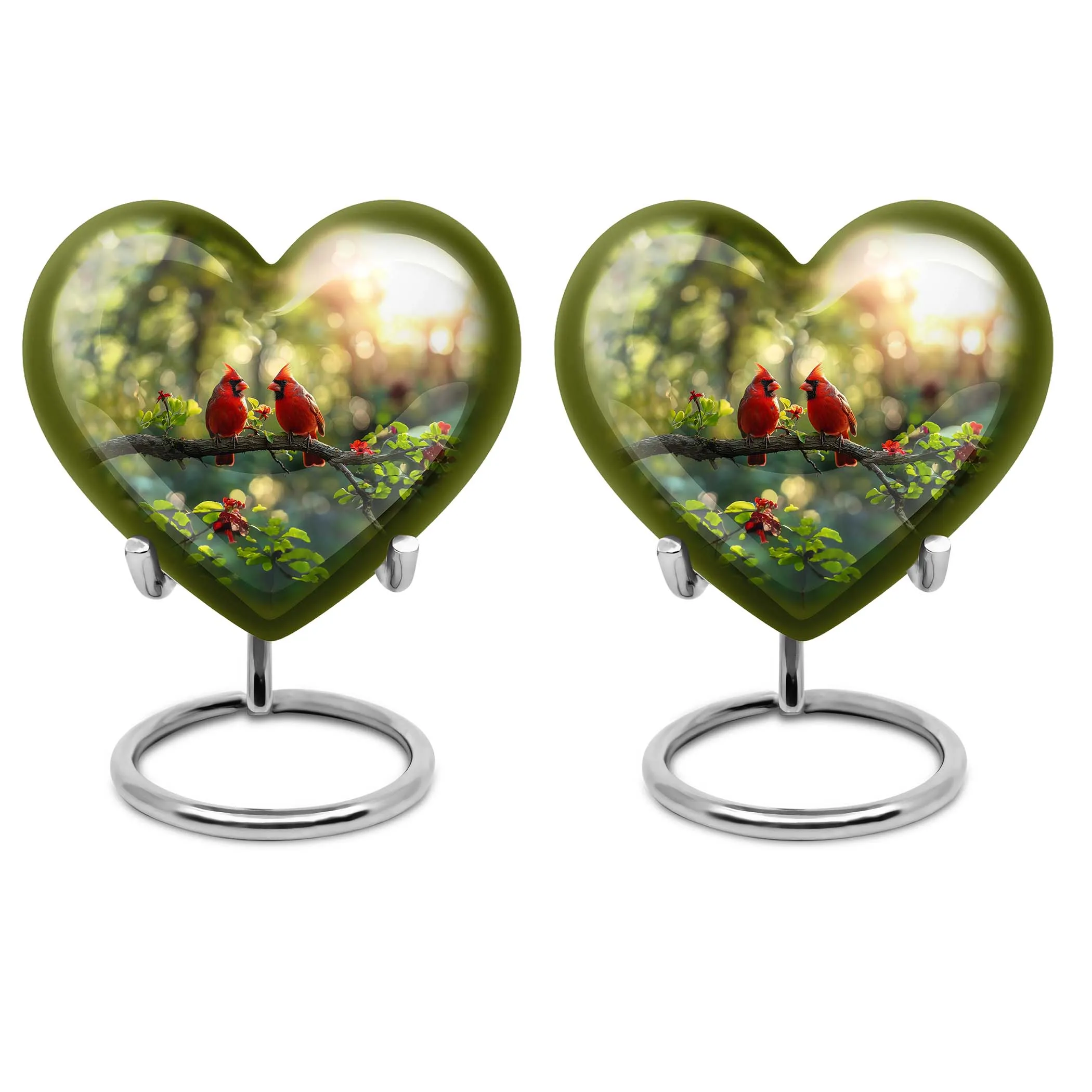 Cardinal Bird Cremation Urn: Honorable Medium-Sized Resting Place