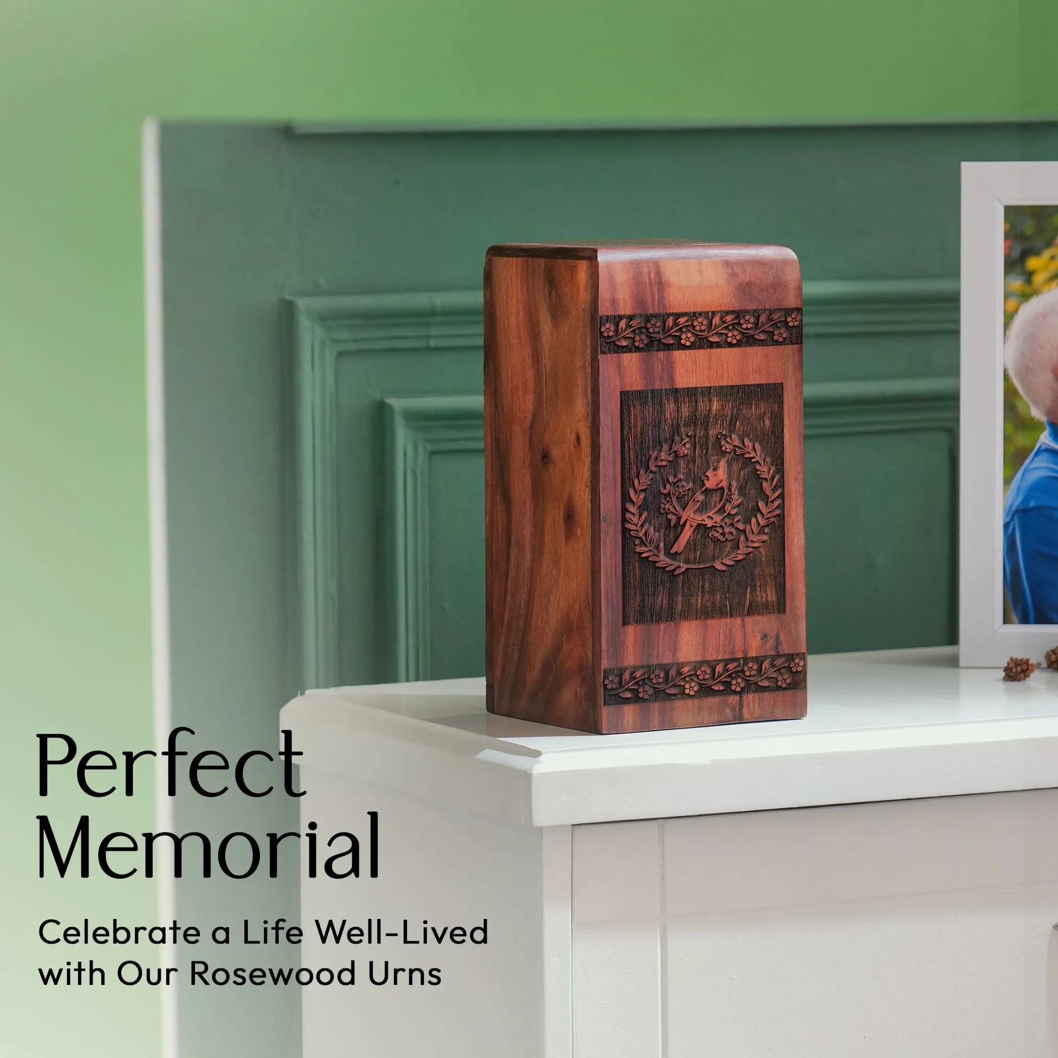Cardinal Large Wooden Urns For Human Ashes Adult