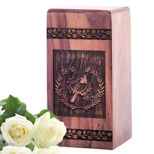 Cardinal Large Wooden Urns For Human Ashes Adult