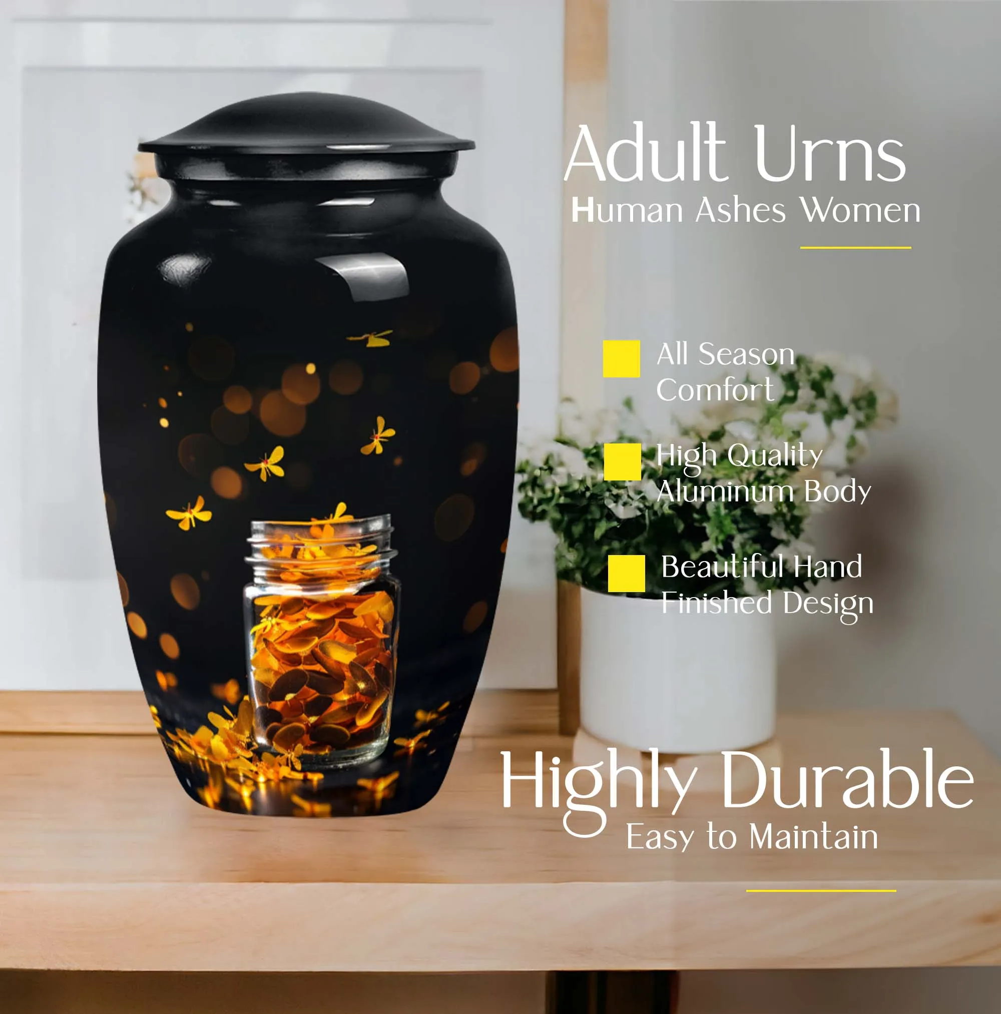 Cocoons Honey Pot - A Soulful Memorial Urn for Your Loved Ones