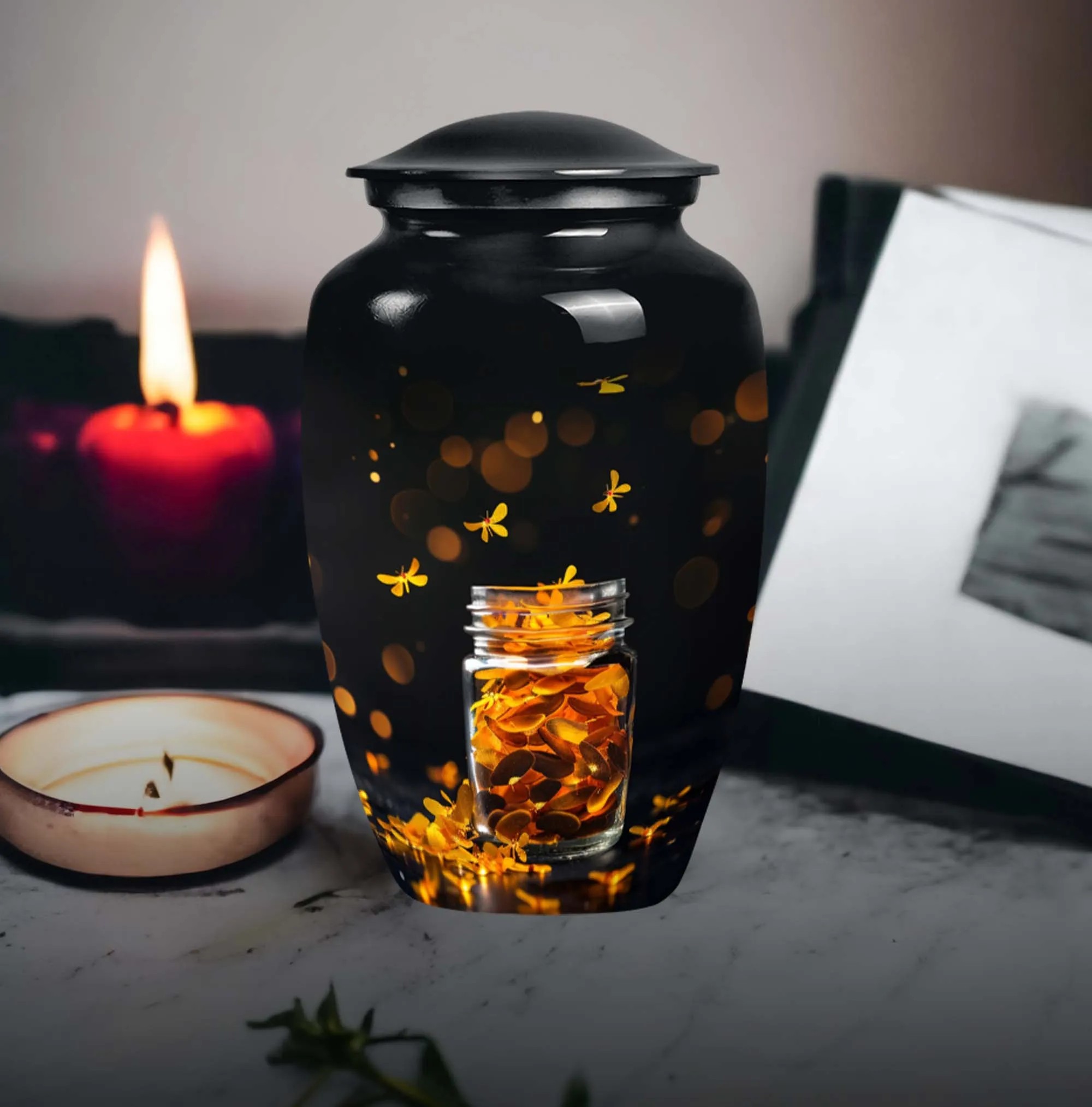 Cocoons Honey Pot - A Soulful Memorial Urn for Your Loved Ones