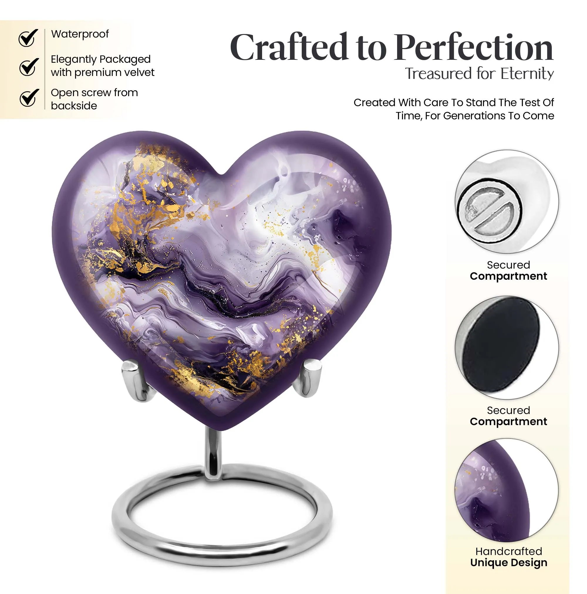 Colourful Swirl Cremation Urn: A Committed Tribute for Men