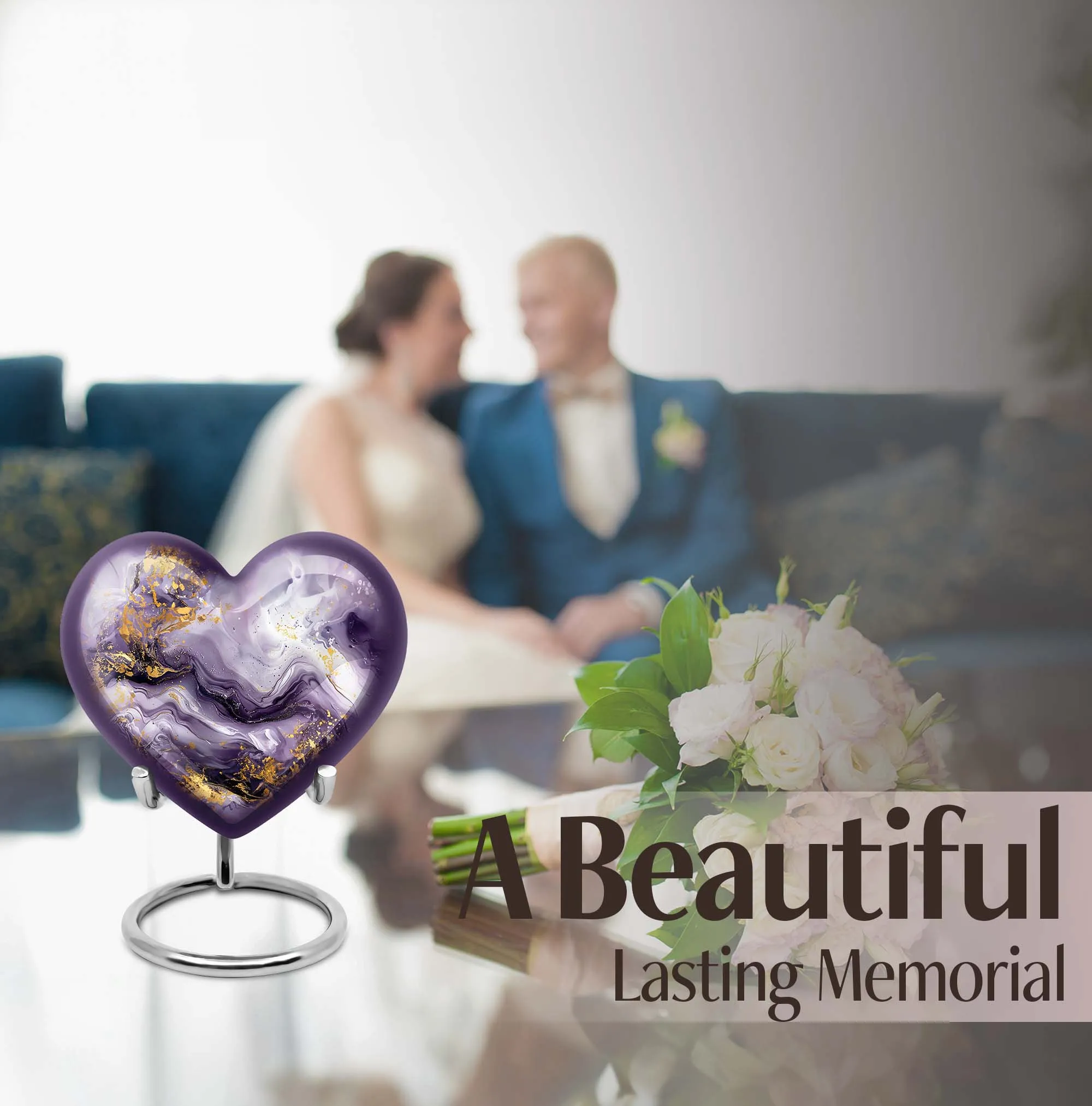 Colourful Swirl Cremation Urn: A Committed Tribute for Men