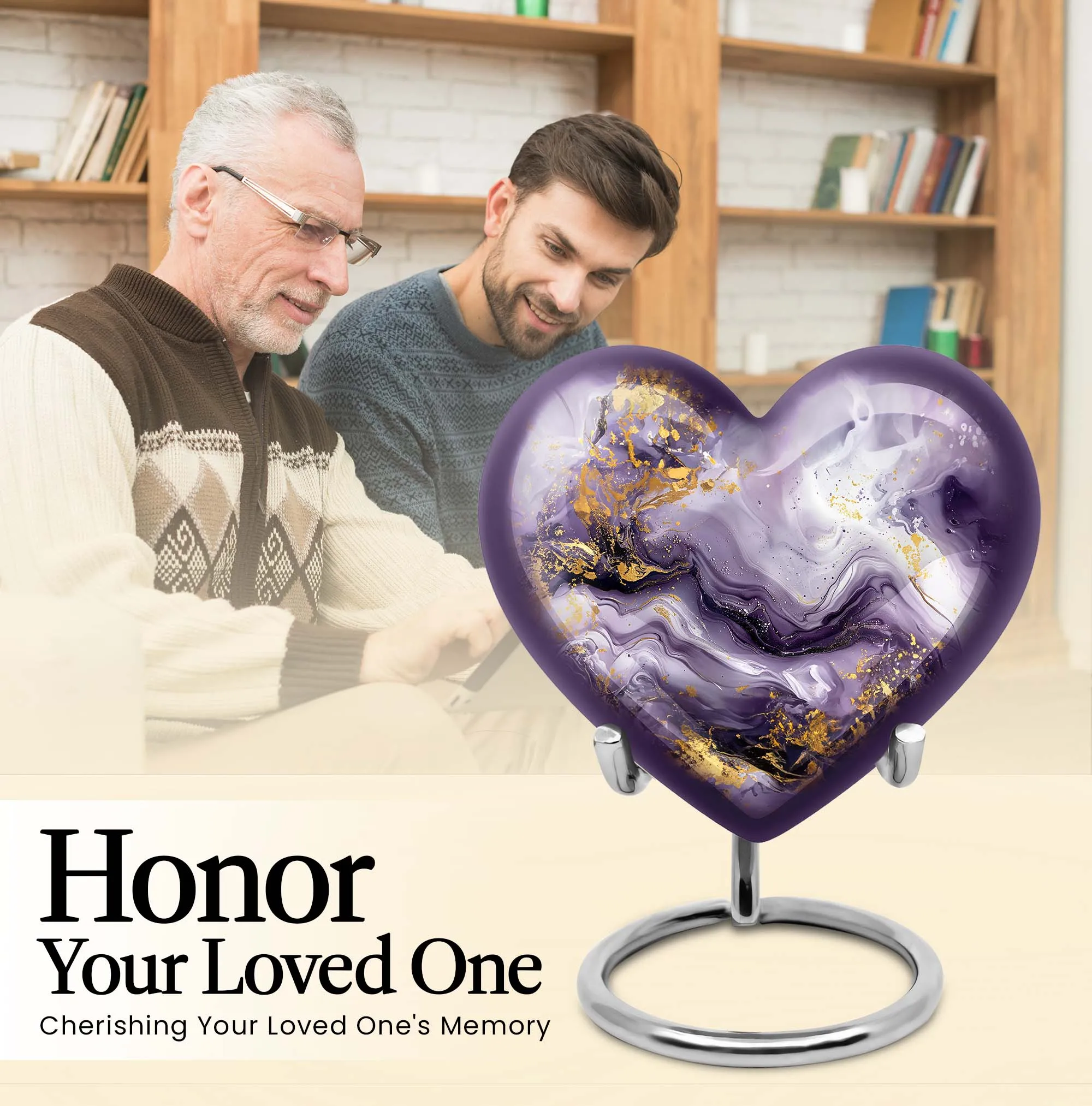 Colourful Swirl Cremation Urn: A Committed Tribute for Men