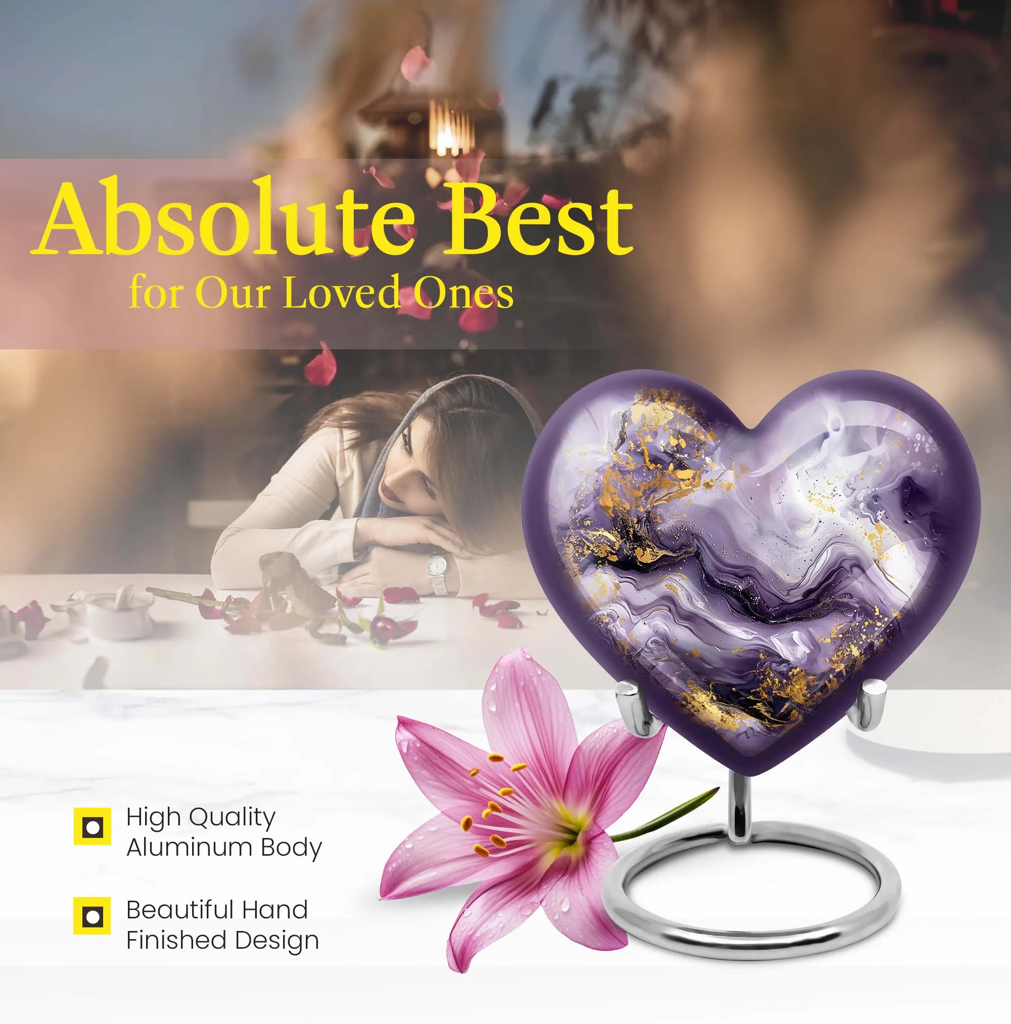 Colourful Swirl Cremation Urn: A Committed Tribute for Men