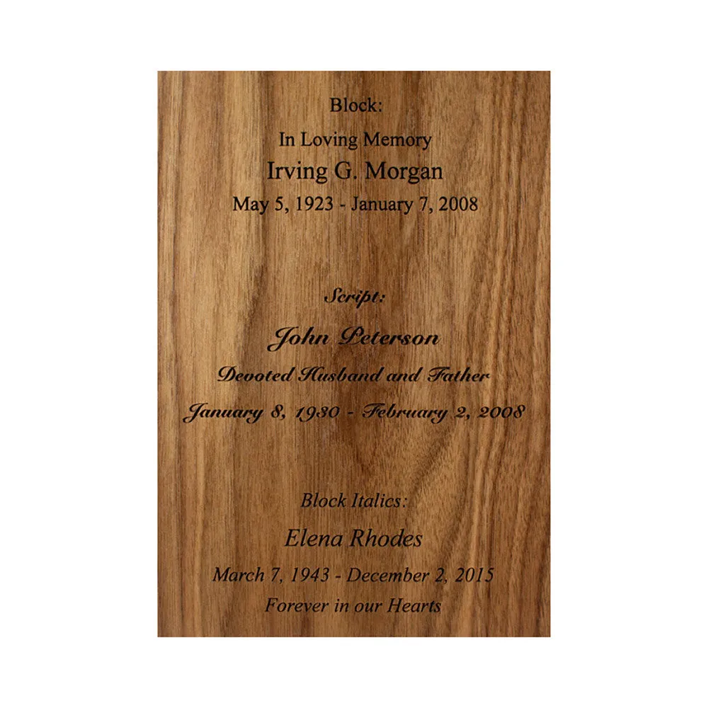 Cowboy & Horse Road Home Wood Art Cremation Urn