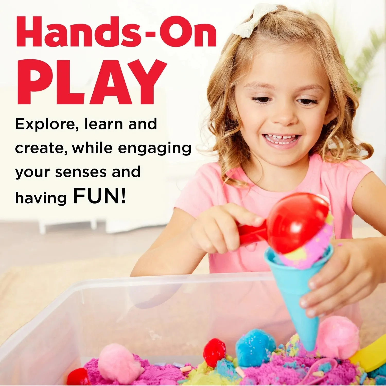Creativity for Kids 6280000 Sensory Bin Ice Cream Shop- Child Sensory Toy for Boys and Girls