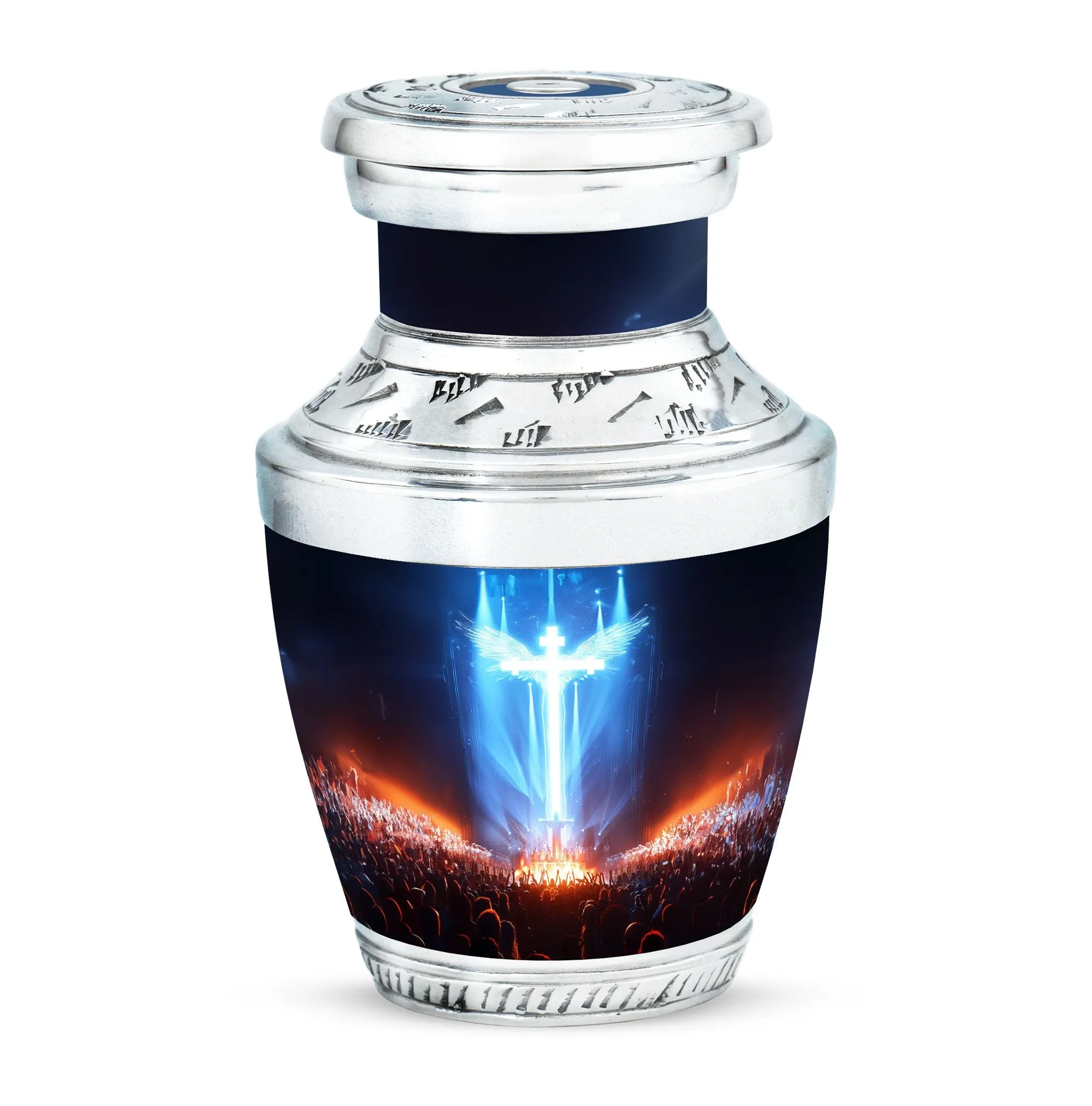 Cross Cremation Urn For Ashes Adult Male Small Memorial & Funeral Urn