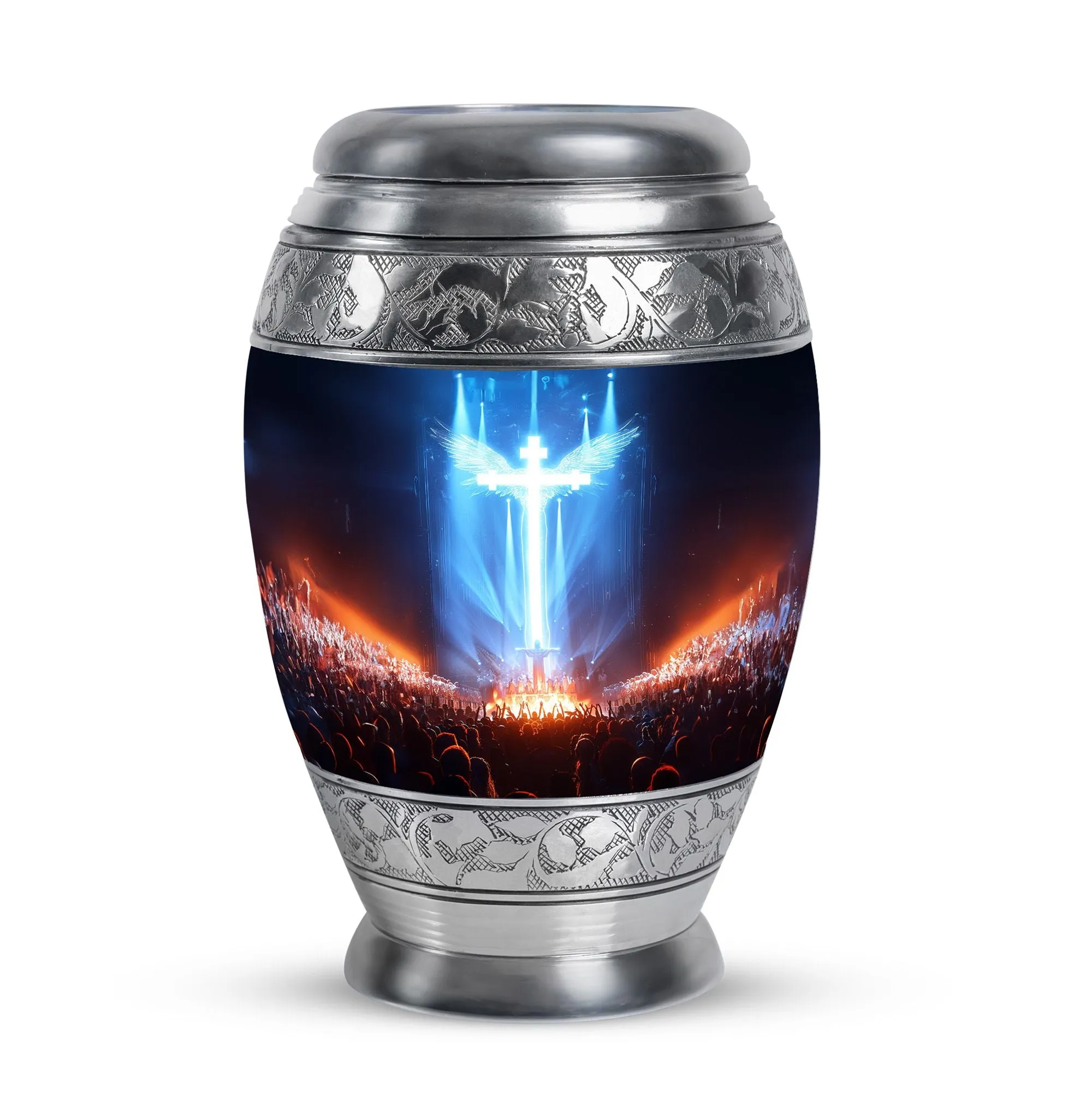 Cross Cremation Urn For Ashes Adult Male Small Memorial & Funeral Urn