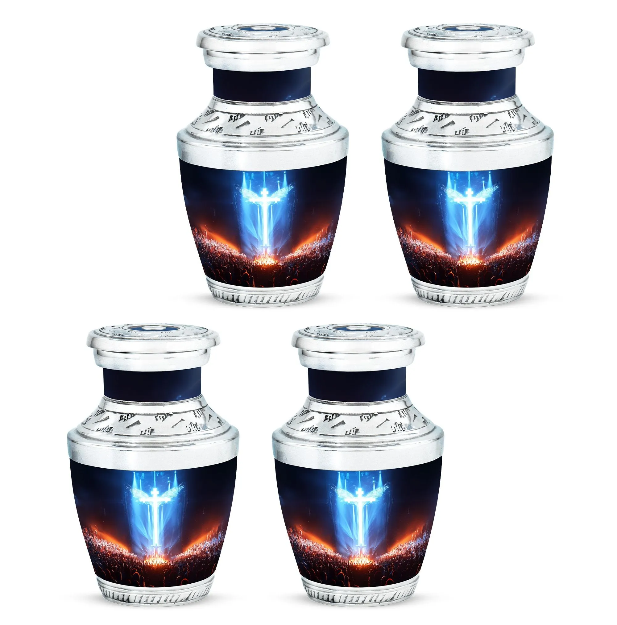 Cross Cremation Urn For Ashes Adult Male Small Memorial & Funeral Urn