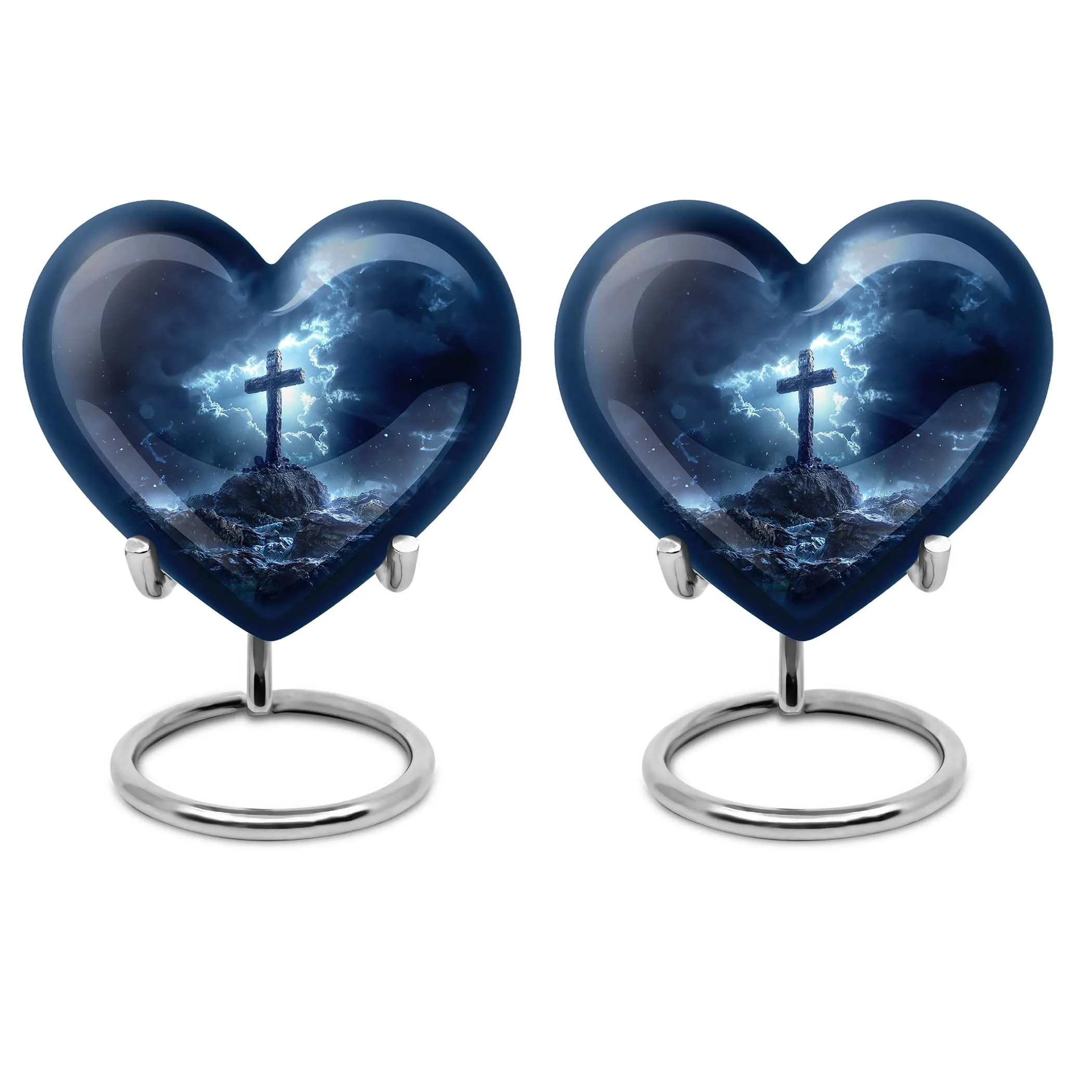 Cross Heart Memorials: Distinctive Urn for Male Cremains