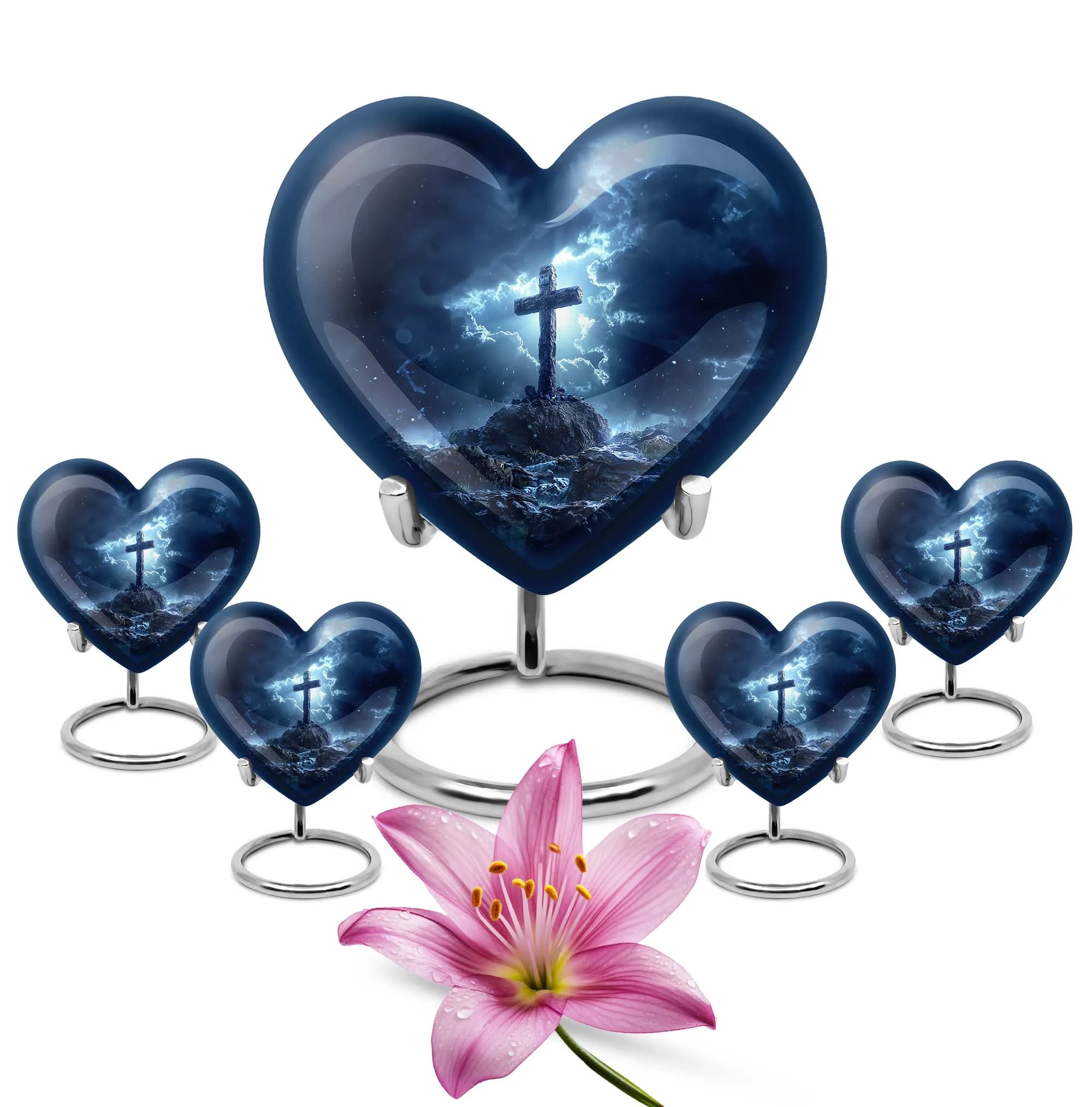 Cross Heart Memorials: Distinctive Urn for Male Cremains