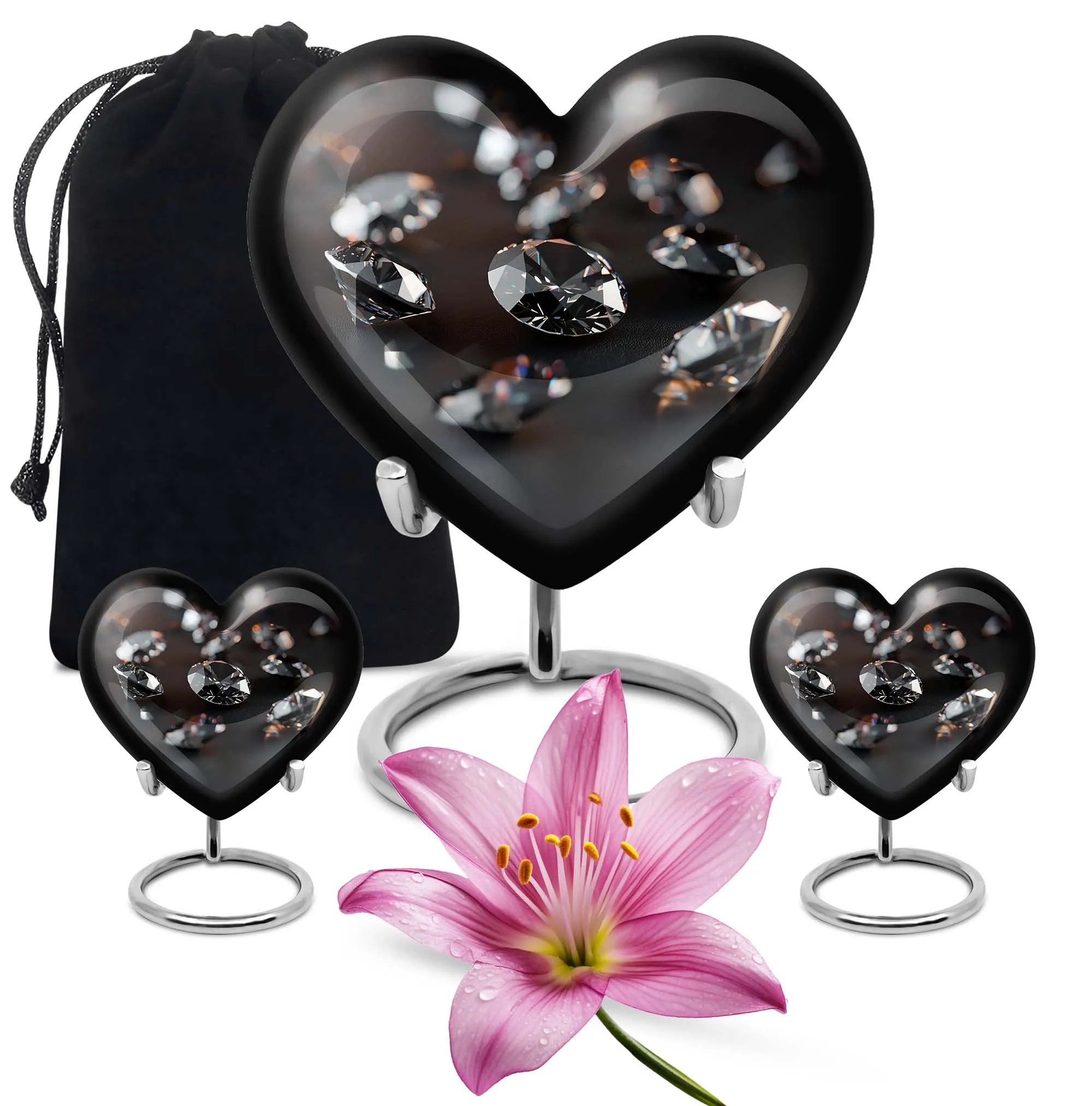 Diamond Urn - Elegant Burial Funeral Cremation for Loved Ones