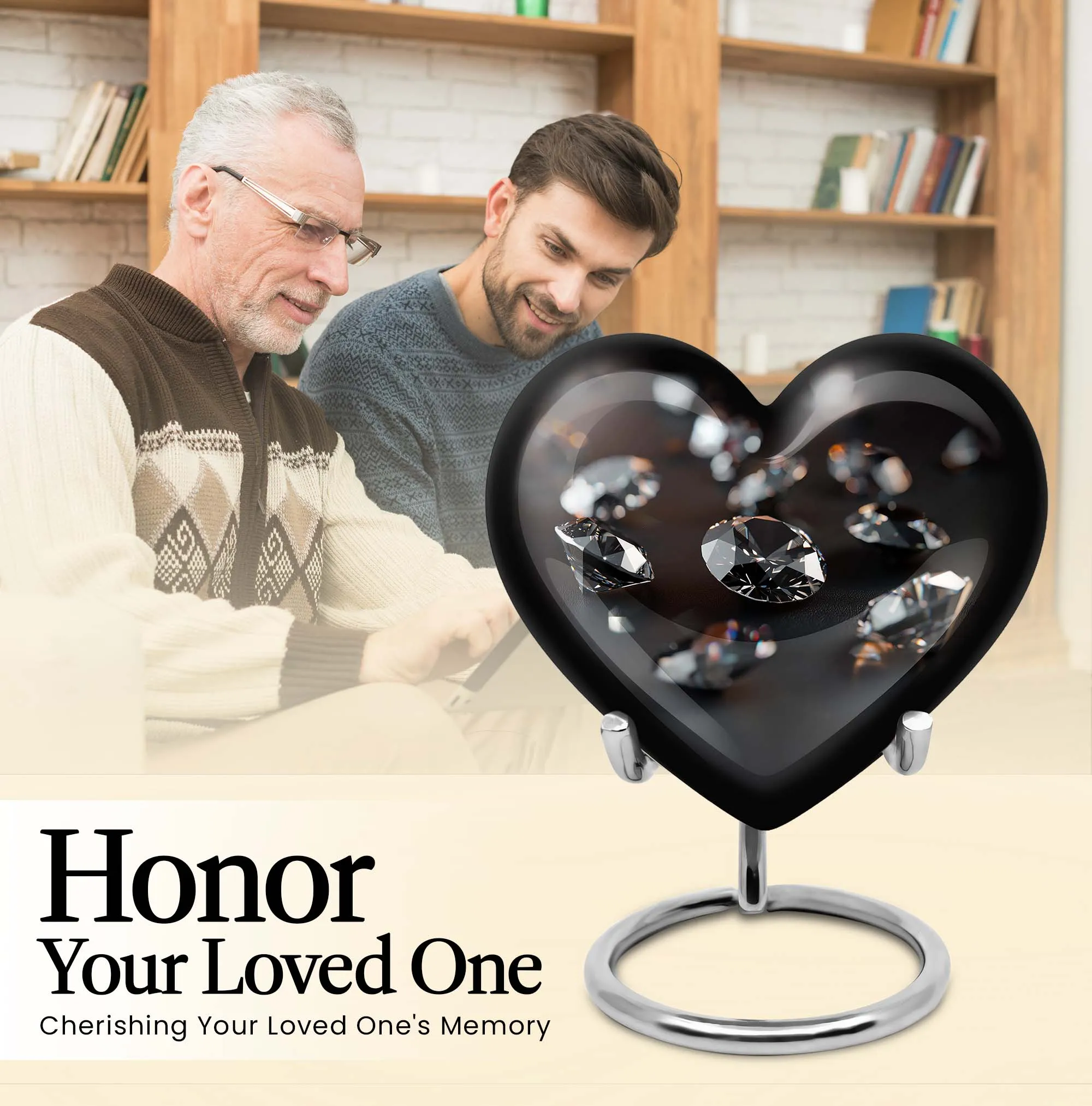 Diamond Urn - Elegant Burial Funeral Cremation for Loved Ones