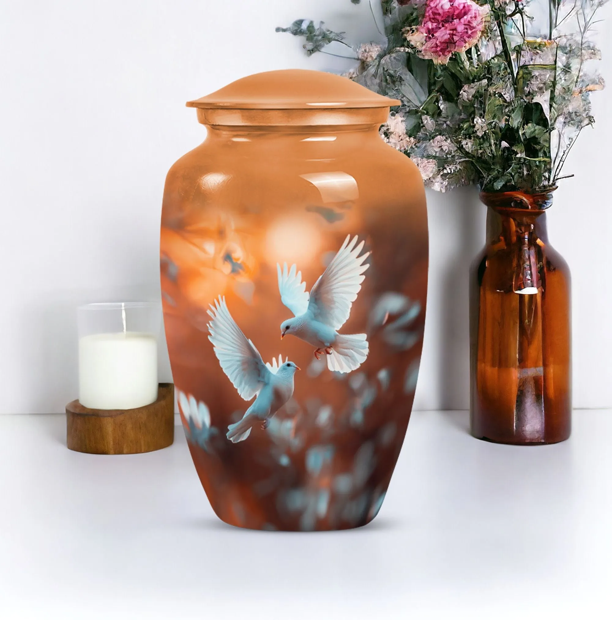 Endearing Dove Urn: A Cherished Reflection for Loving Dads