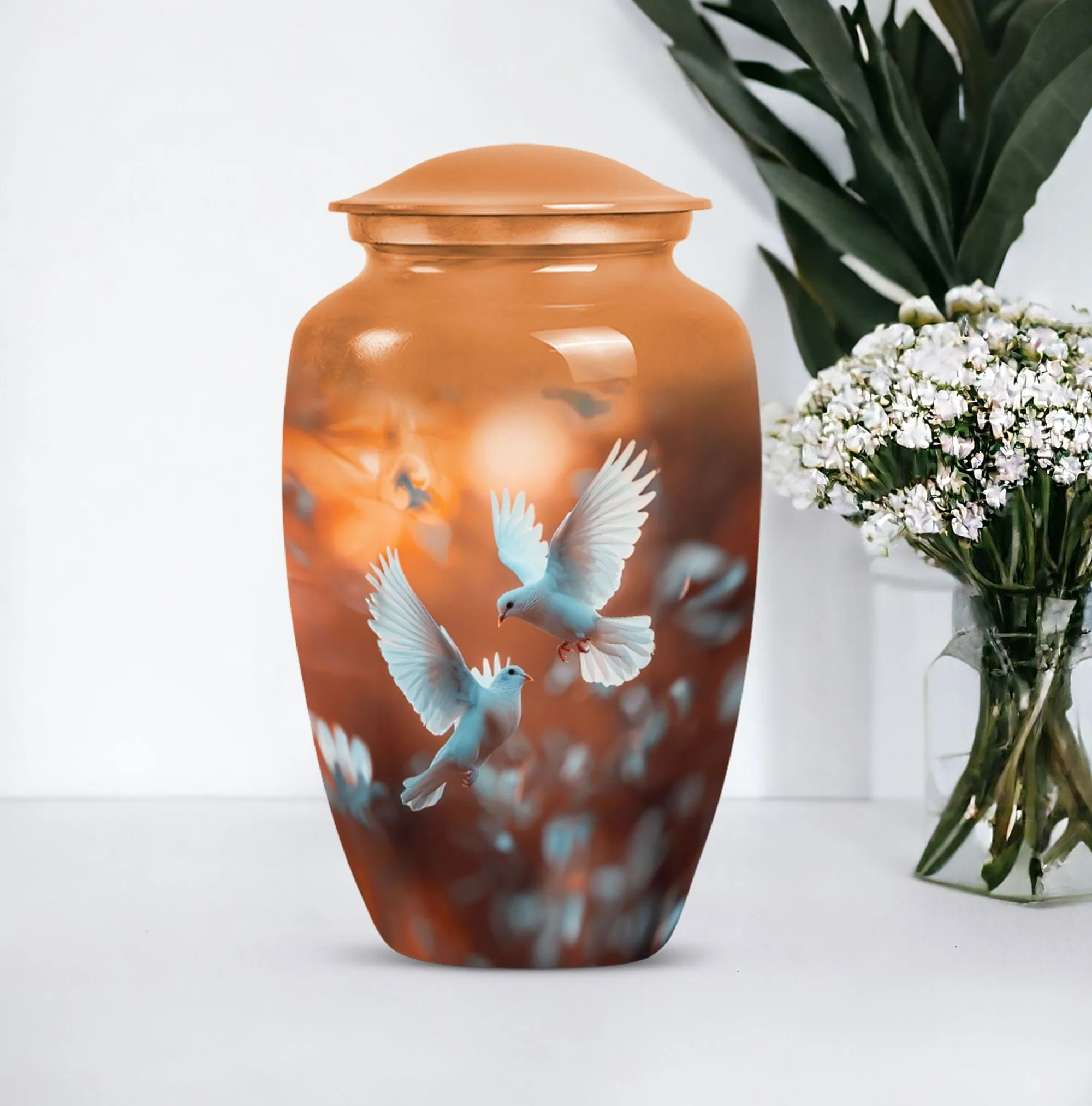 Endearing Dove Urn: A Cherished Reflection for Loving Dads