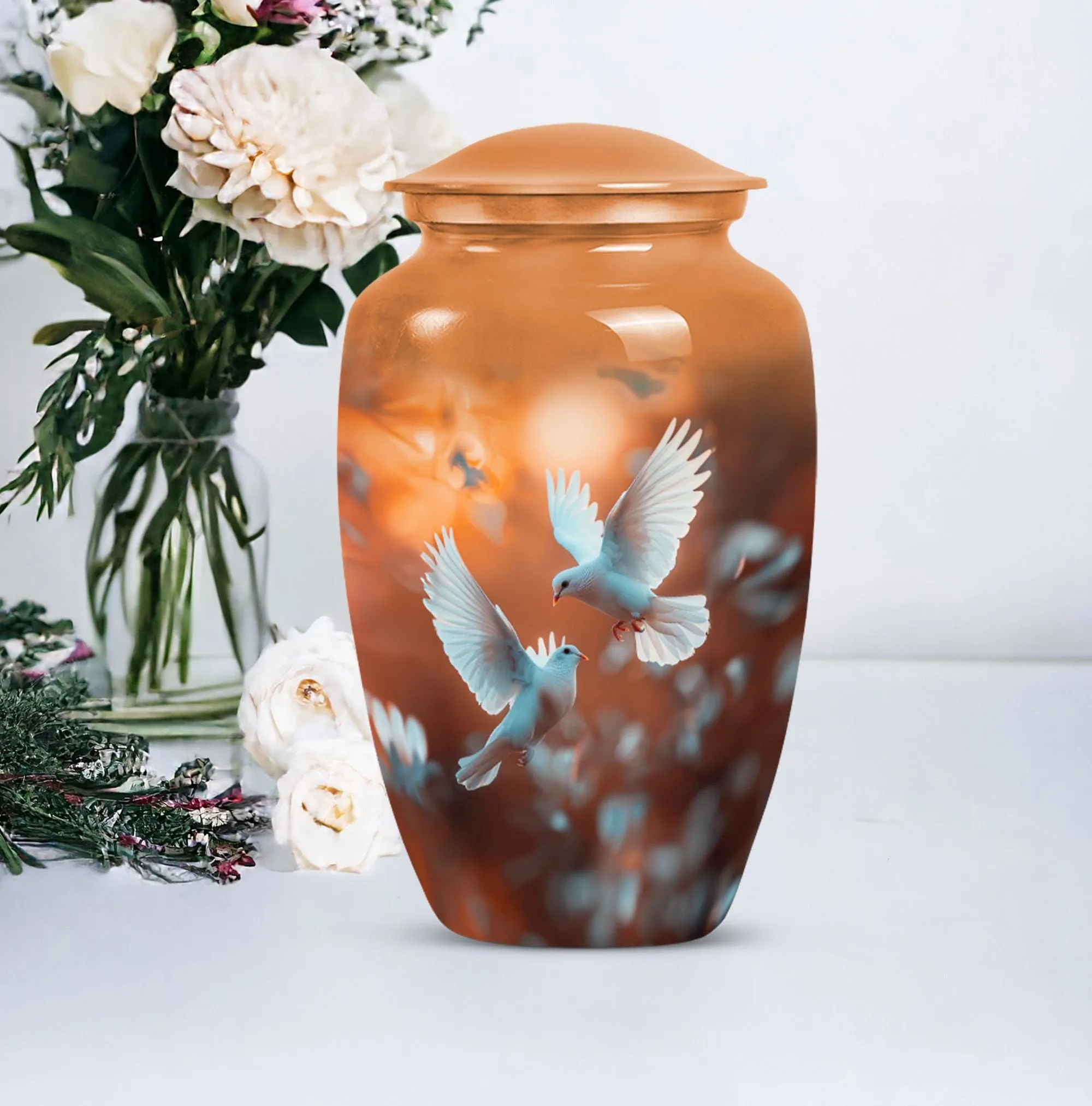 Endearing Dove Urn: A Cherished Reflection for Loving Dads