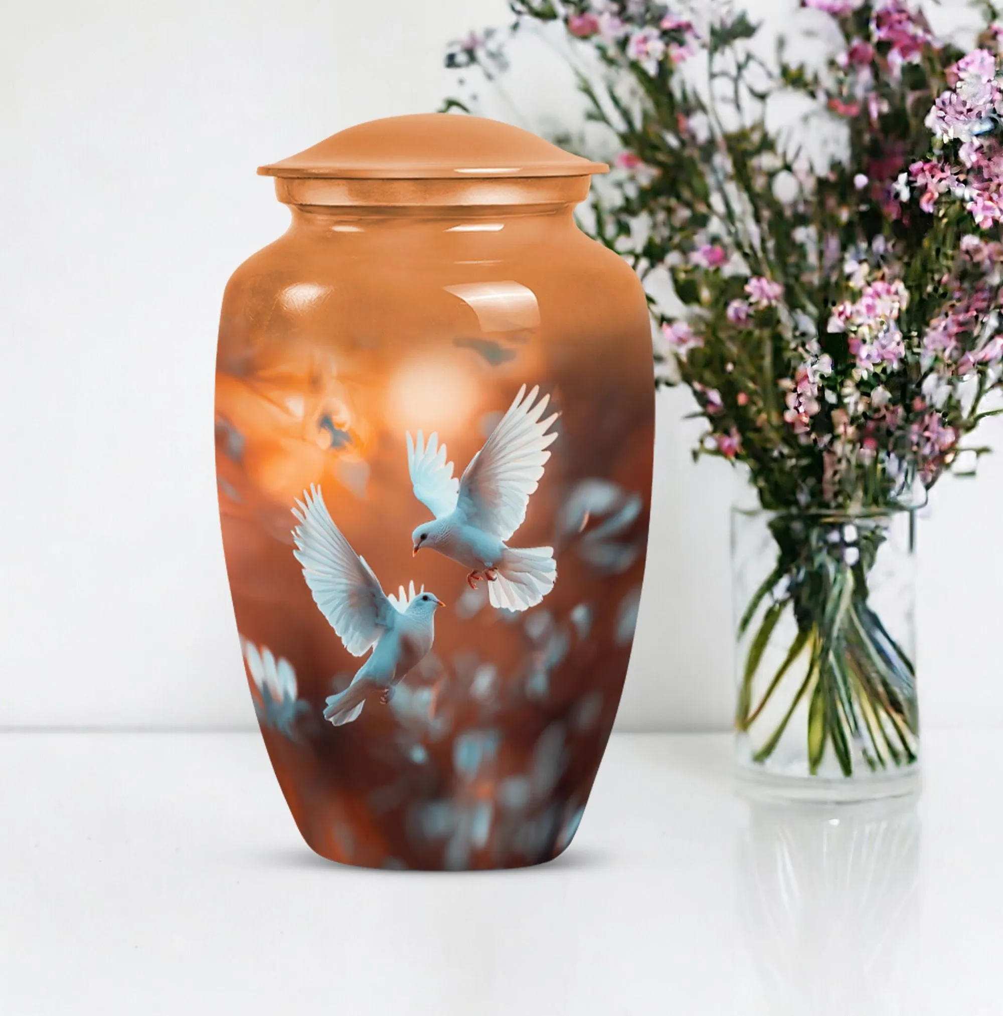 Endearing Dove Urn: A Cherished Reflection for Loving Dads