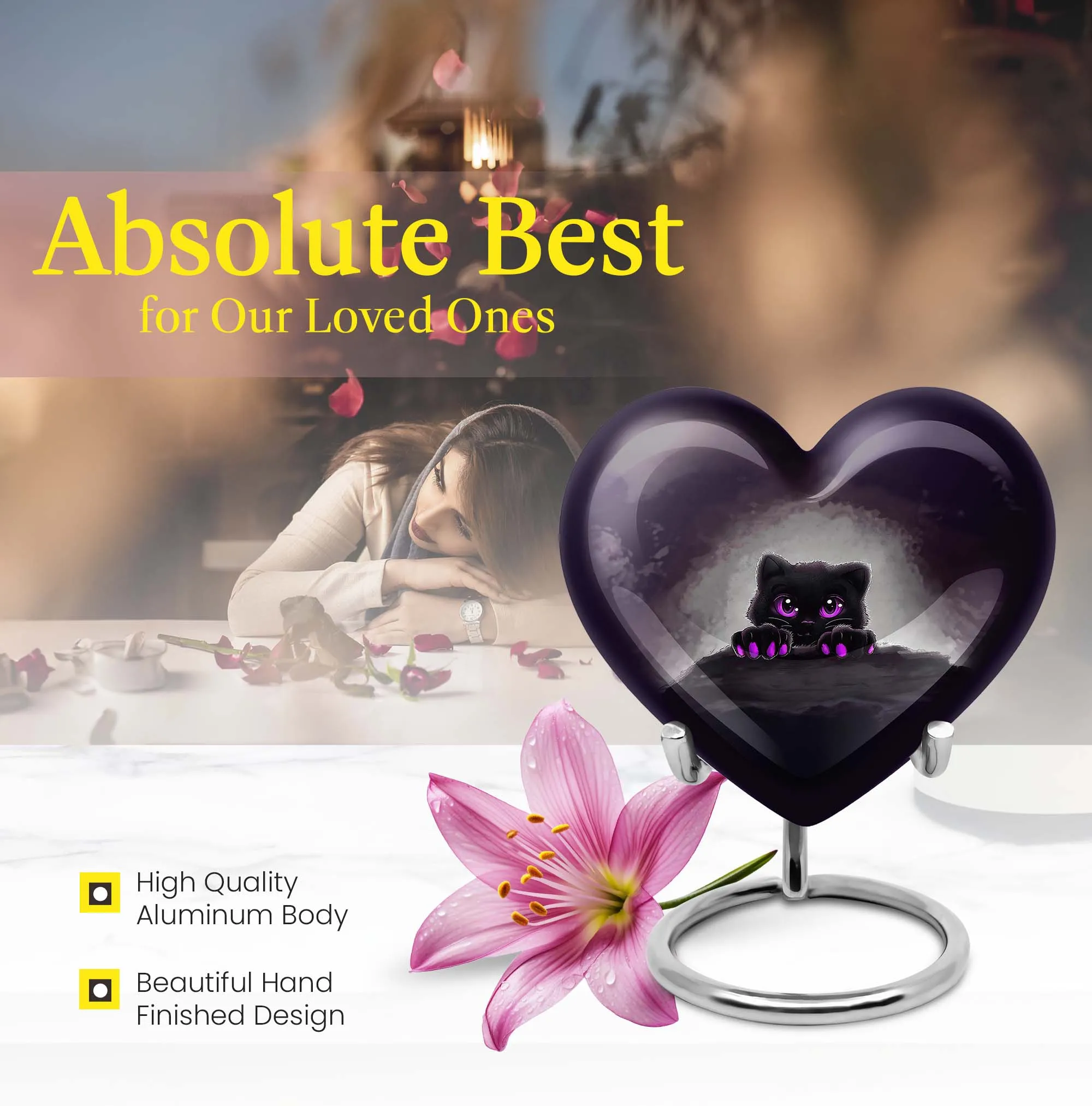 Enduring Keepsake: Heartfelt PAWS Urn & Cremation Vessel