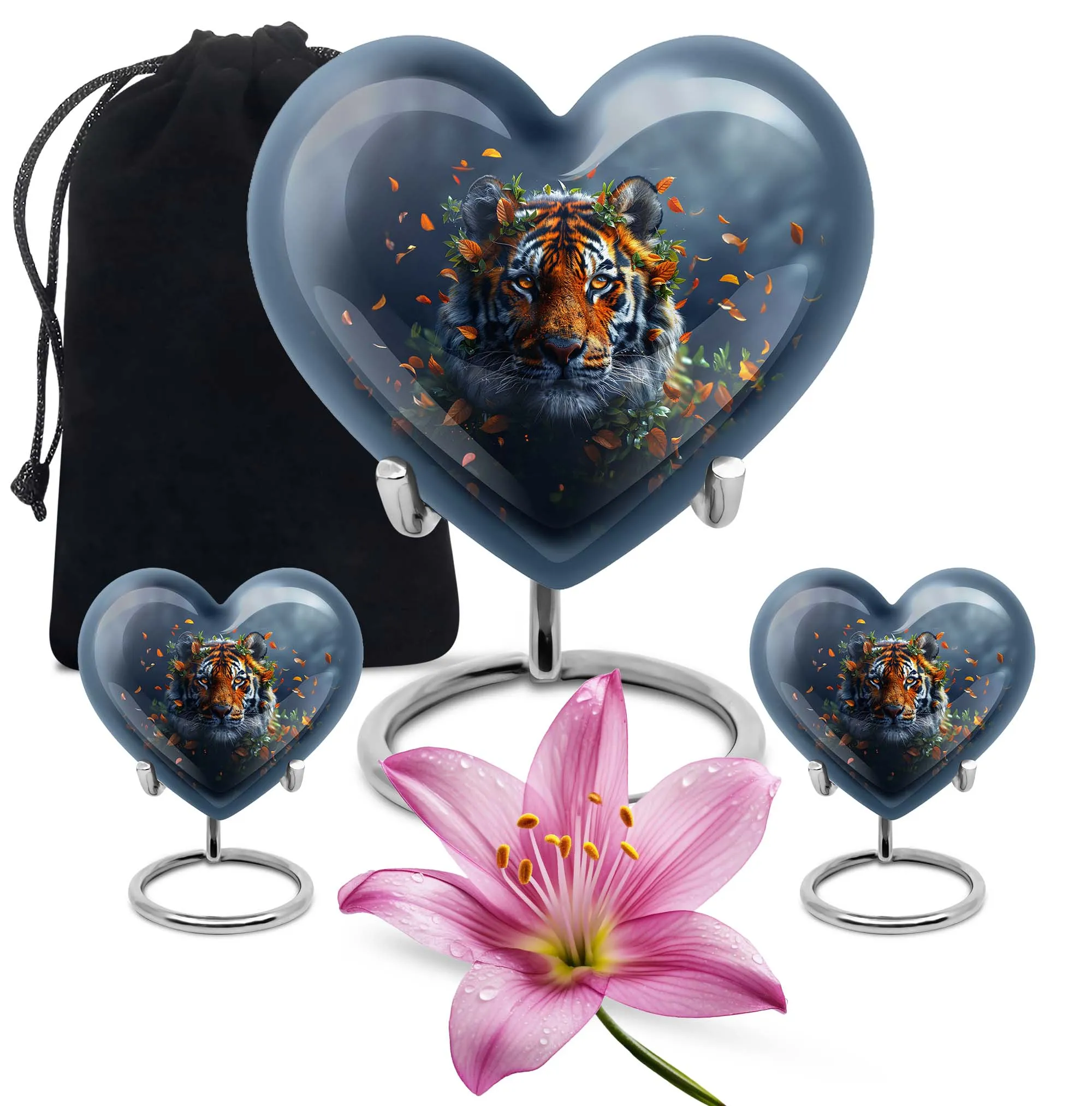 Eternity's Embrace: The Tiger's Heart Memorial Urn for Cremated Remains