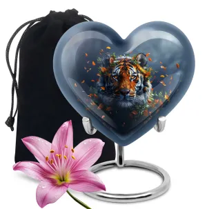 Eternity's Embrace: The Tiger's Heart Memorial Urn for Cremated Remains