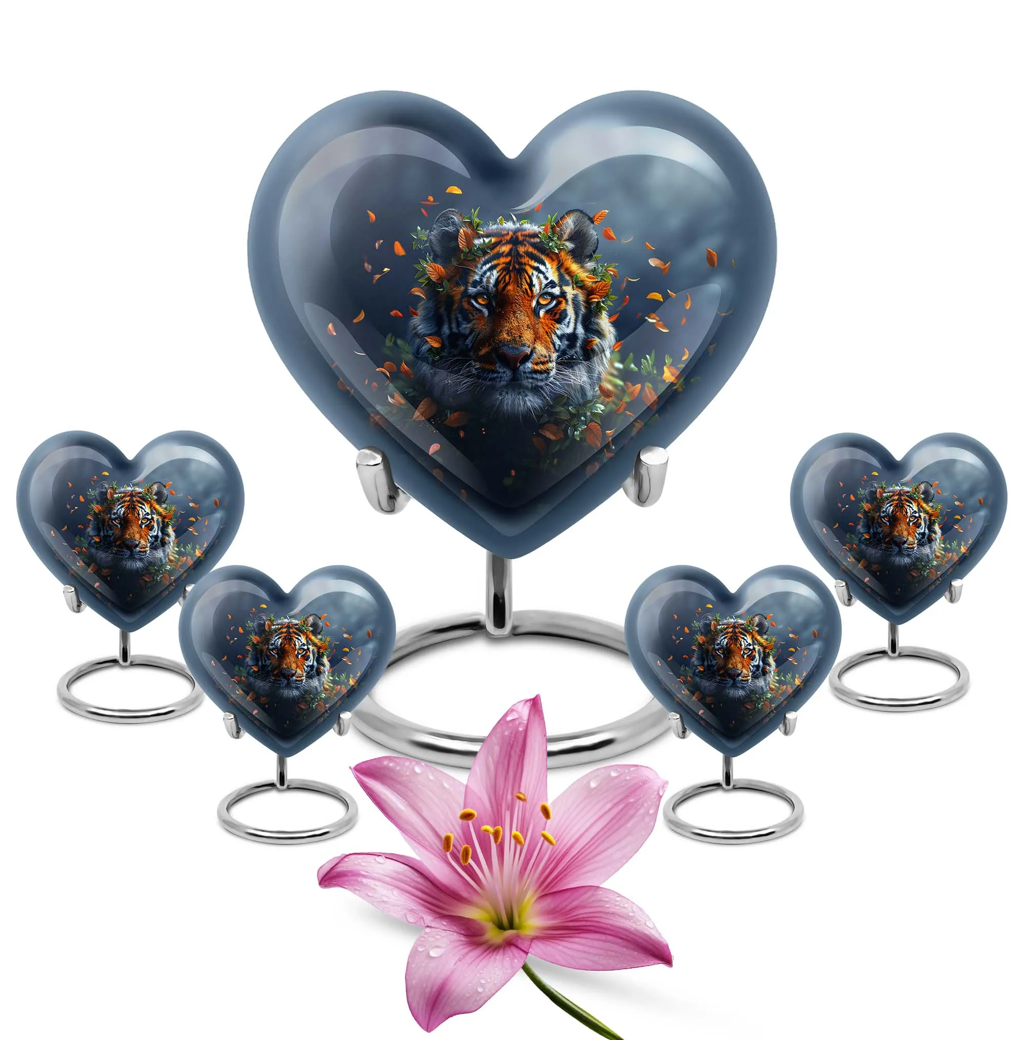 Eternity's Embrace: The Tiger's Heart Memorial Urn for Cremated Remains